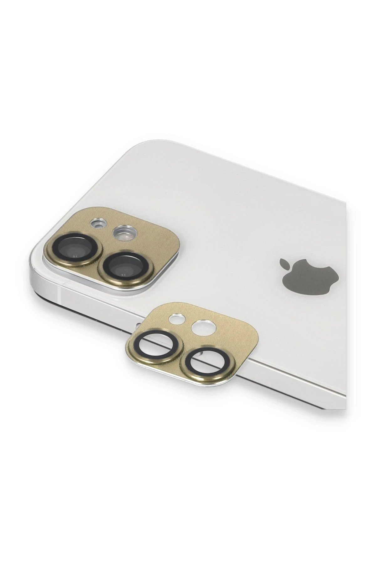 iPhone 11 Pers Alüminyum Kamera Lens - Gold-(5796)