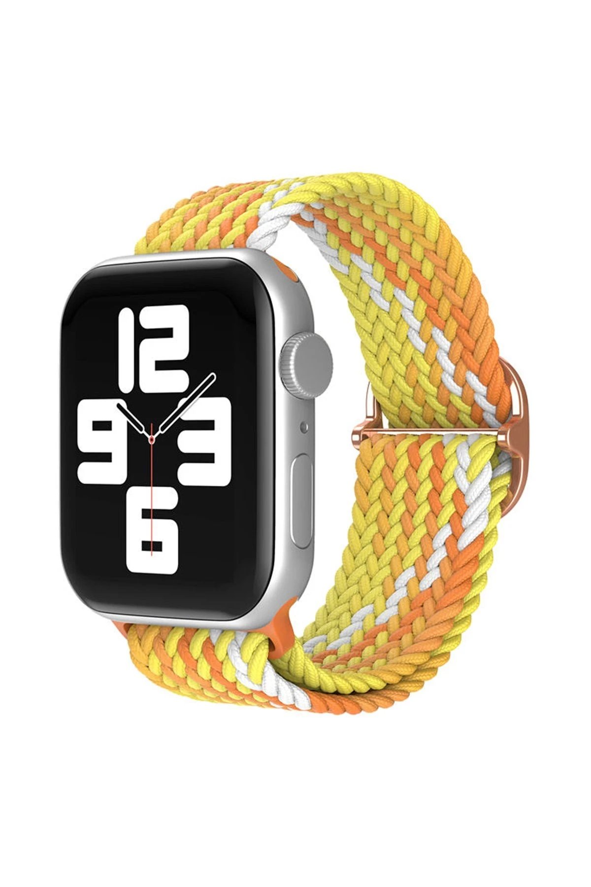 Apple Watch 42mm Star Kordon - Turuncu-Sarı-(5796)