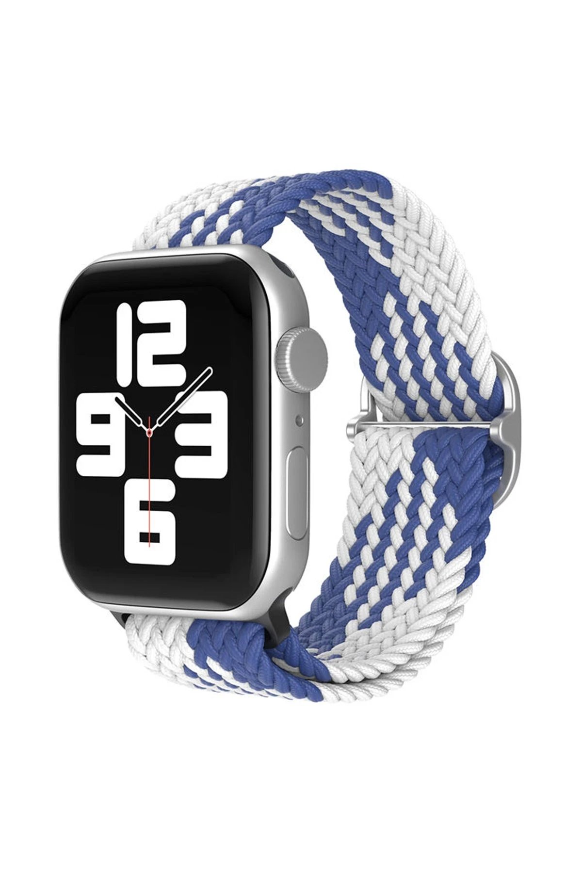 Apple Watch 42mm Star Kordon - Mavi-Beyaz-(5796)