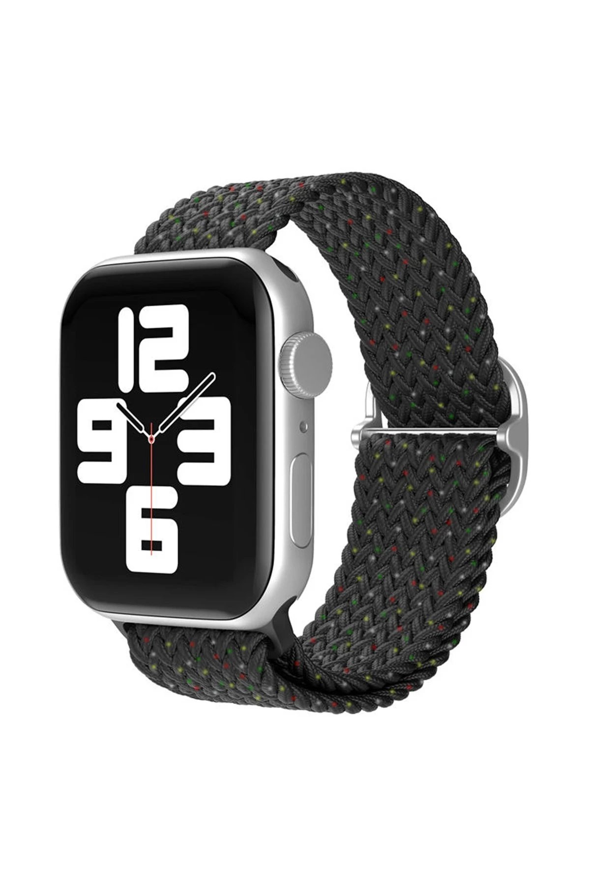Apple Watch 42mm Star Kordon - Benekli Siyah-(5796)