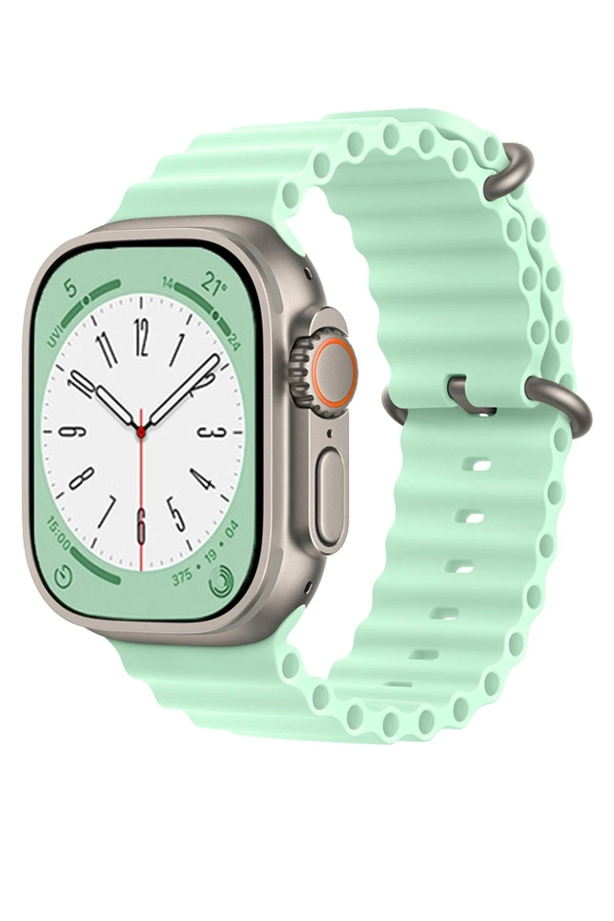 Apple Watch 42mm Ocean Kordon - Açık Yeşil-(5796)