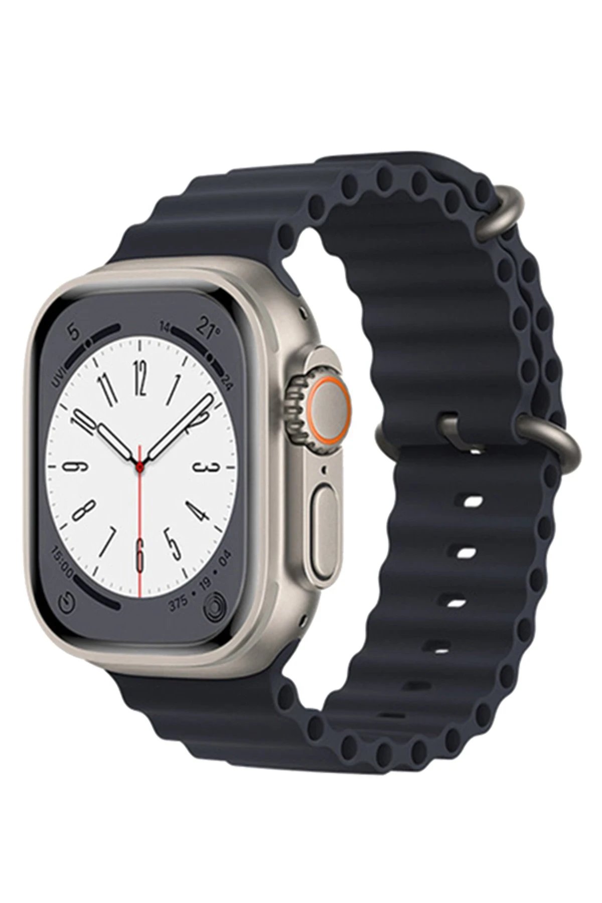 Apple Watch 42mm Ocean Kordon - Lacivert-(5796)
