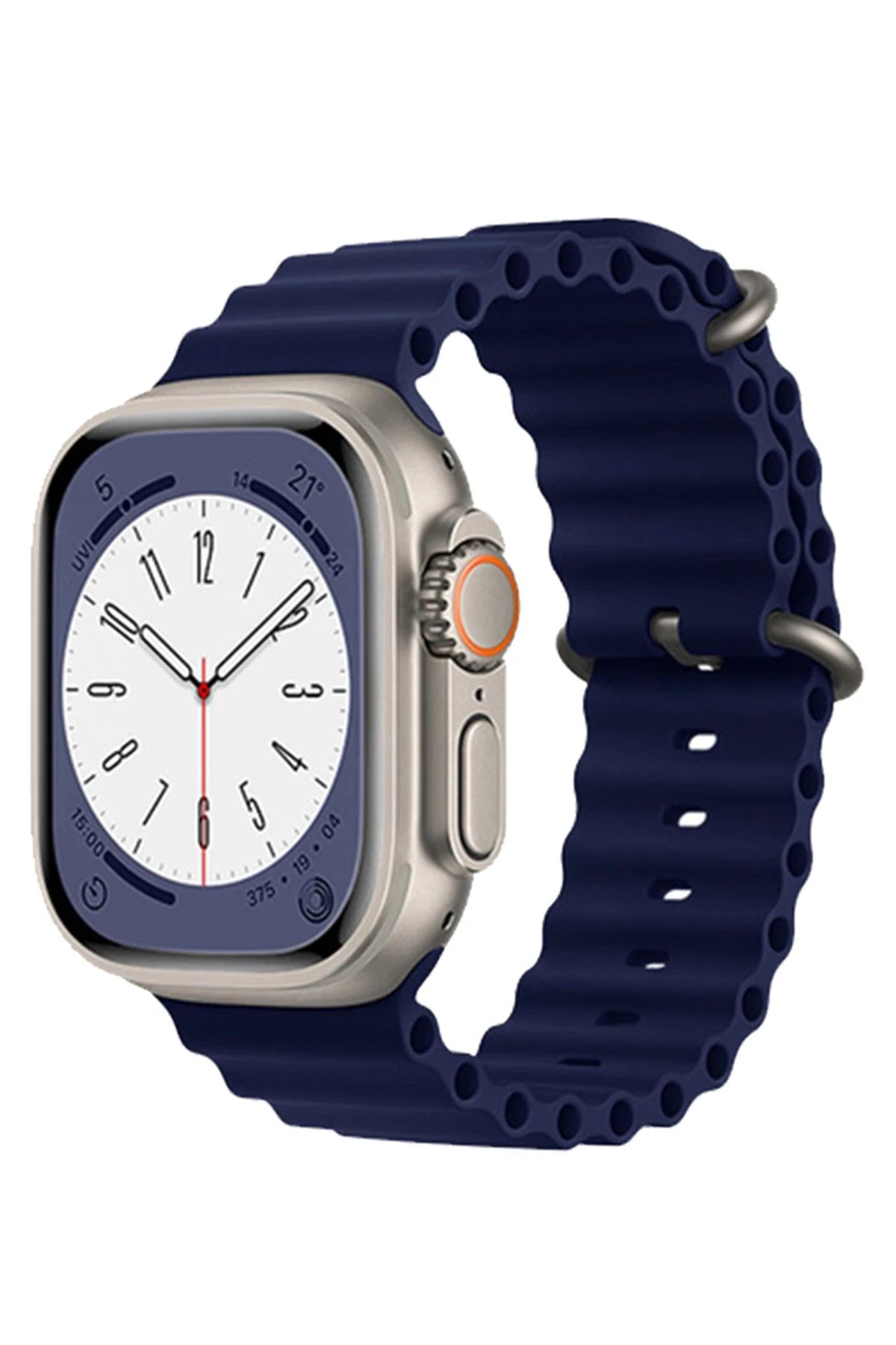 Apple Watch 42mm Ocean Kordon - Mavi-(5796)