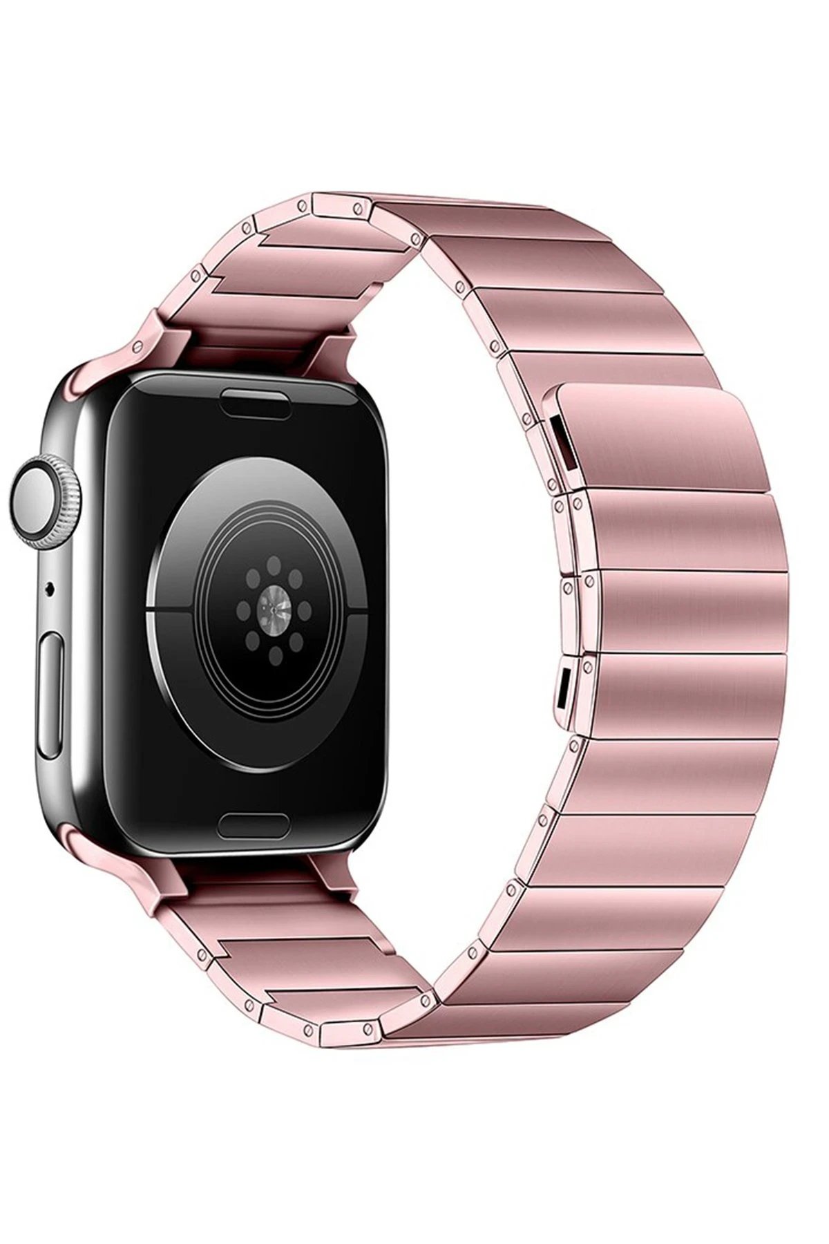 Apple Watch 38mm KR404 Huks Kordon - Rose Gold-(5796)