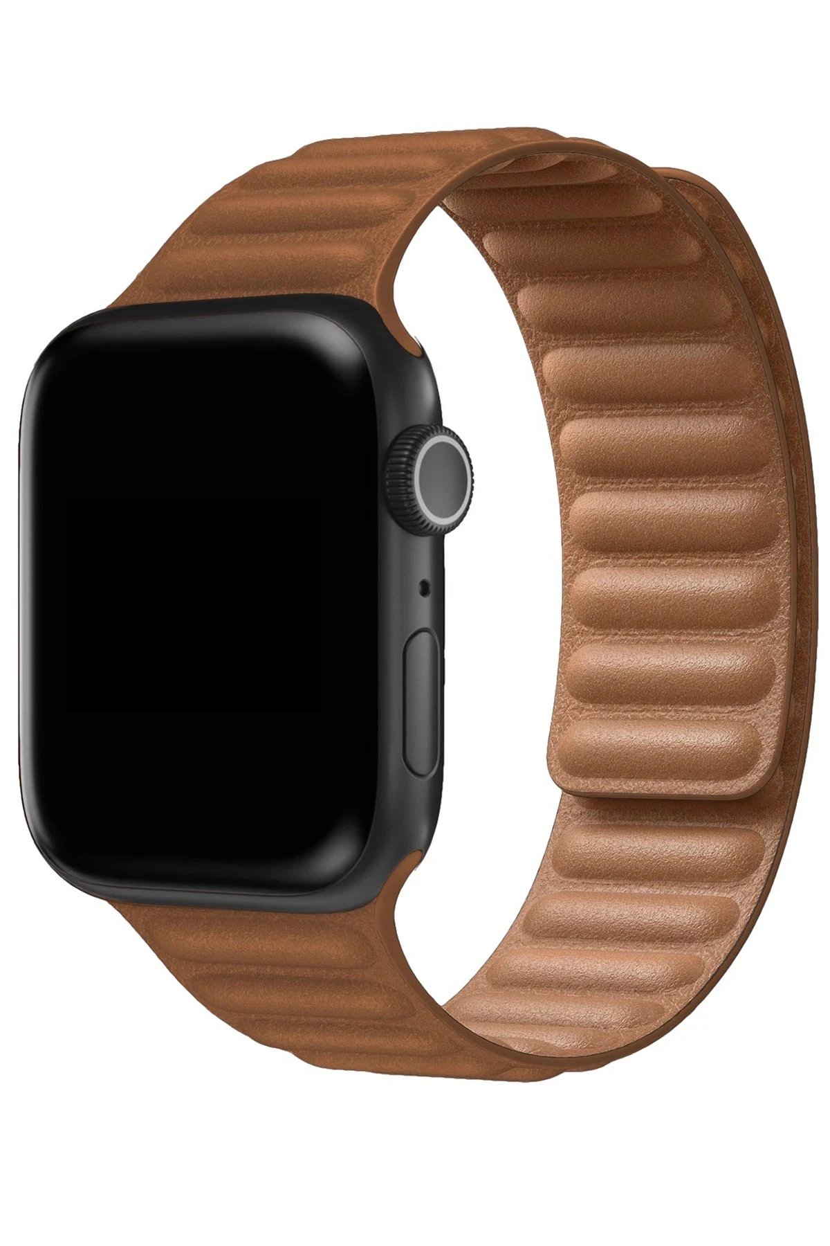 Apple Watch 38mm Loop Kordon - Kahverengi-(5796)