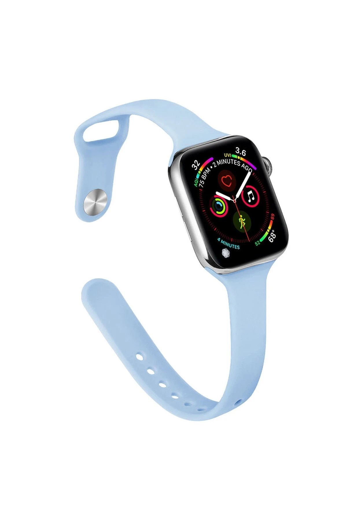 Apple Watch 38mm Klasik Kordon - Mavi-(5796)