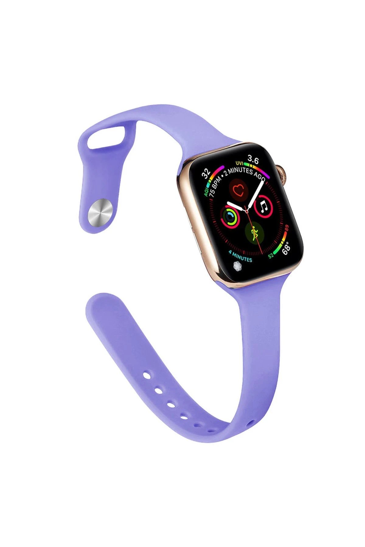 Apple Watch 38mm Klasik Kordon - Mor-(5796)