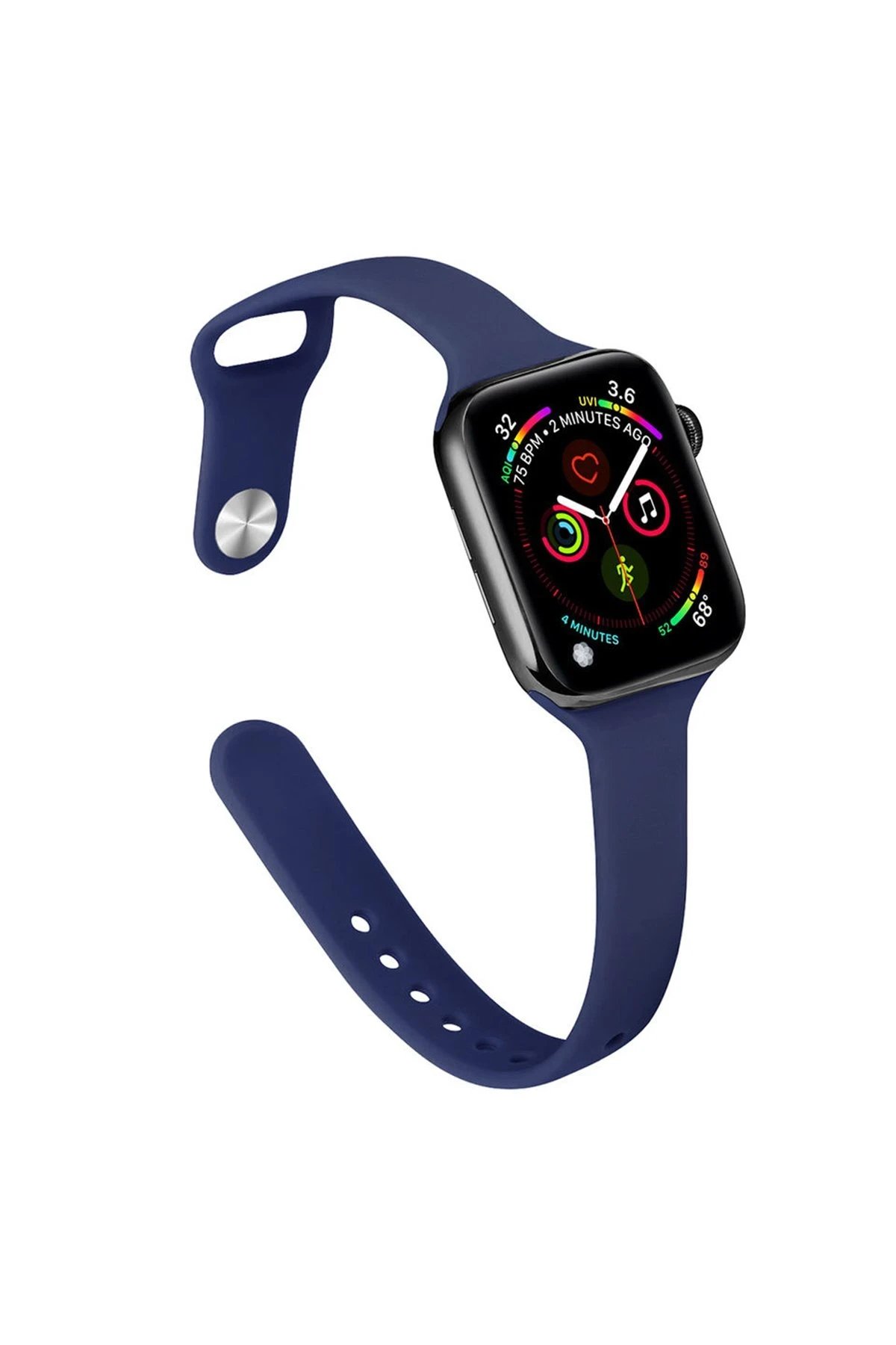 Apple Watch 38mm Klasik Kordon - Lacivert-(5796)