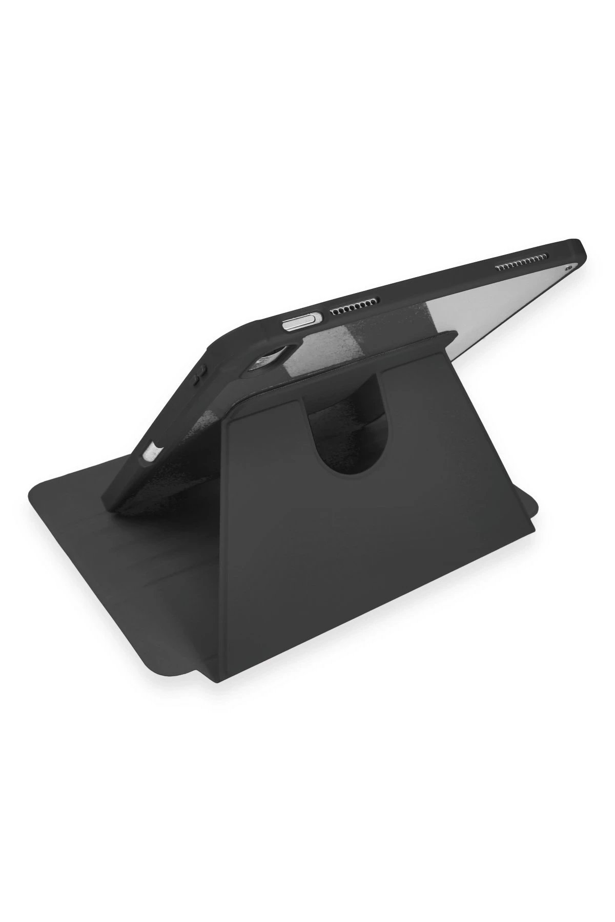 iPad 10.2 (7.nesil) Kılıf Starling 360 Kalemlikli Tablet Kılıf - Siyah-(5796)