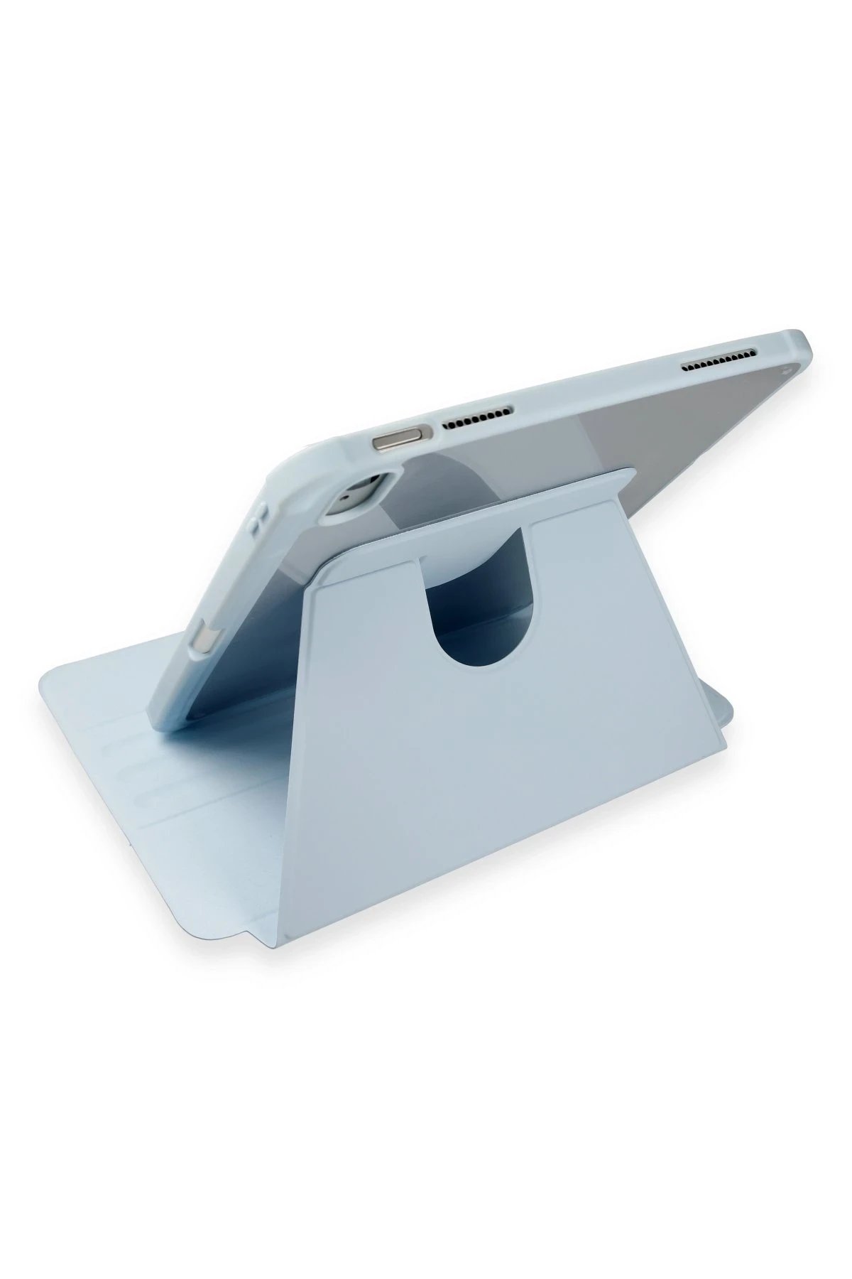 iPad 10.2 (7.nesil) Kılıf Starling 360 Kalemlikli Tablet Kılıf - Mavi-(5796)