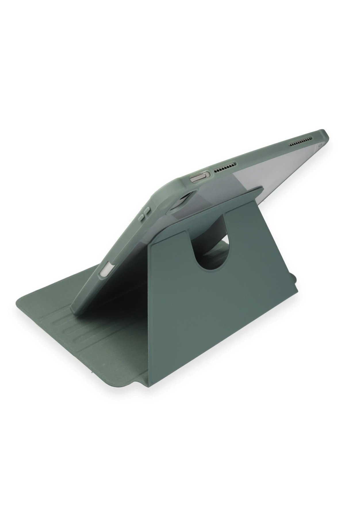 iPad 10.2 (7.nesil) Kılıf Starling 360 Kalemlikli Tablet Kılıf - Koyu Yeşil-(5796)