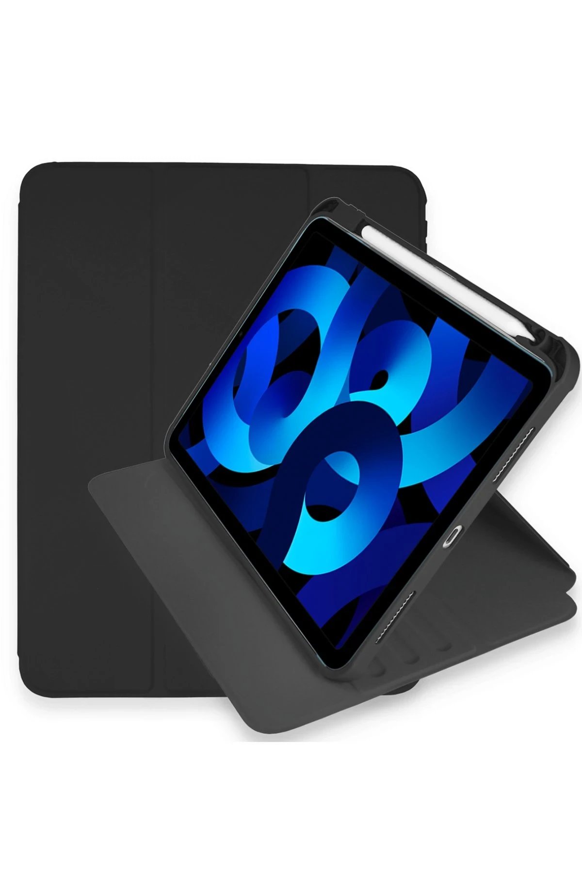 iPad Pro 11 (2021) Kılıf Starling 360 Kalemlikli Tablet Kılıf - Siyah-(5796)