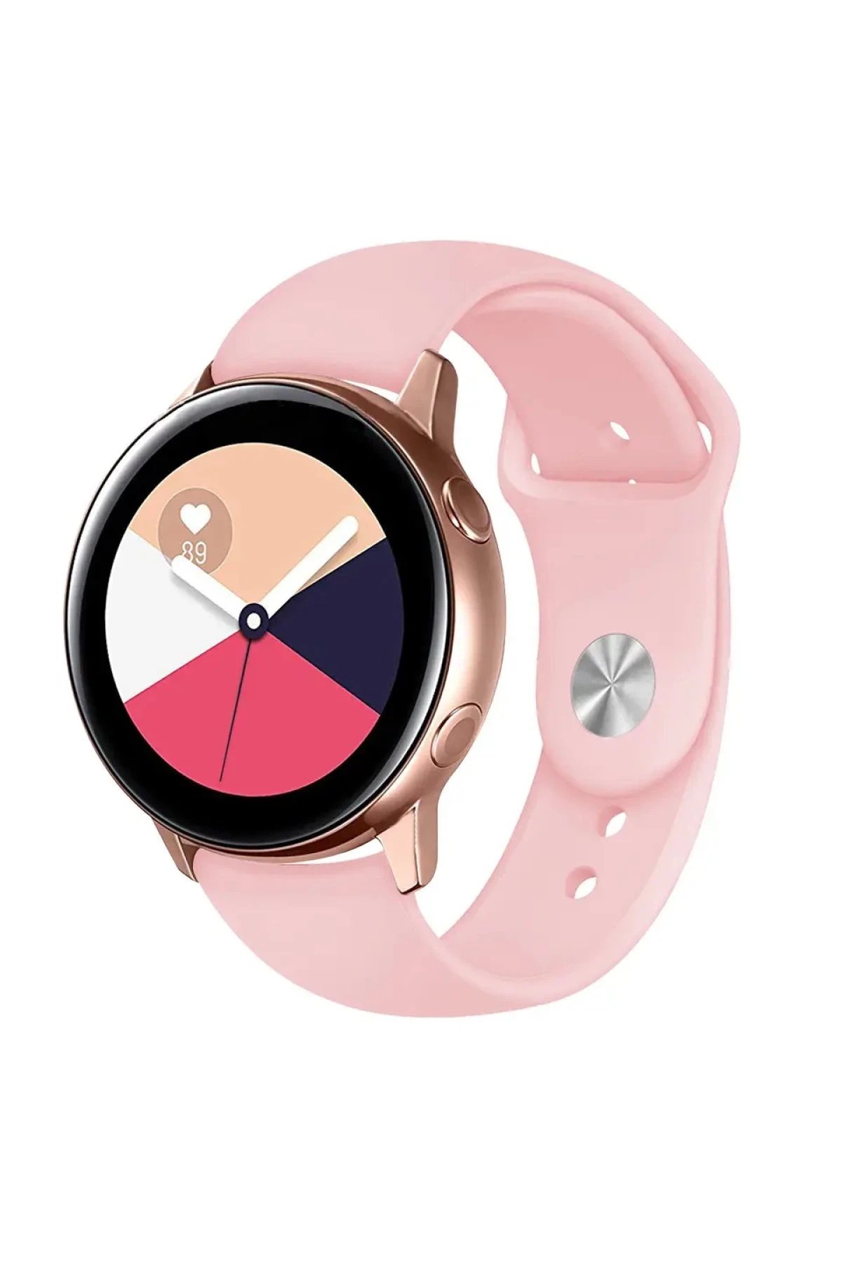 Watch 22mm Klasik Kordon - Pembe-(5796)