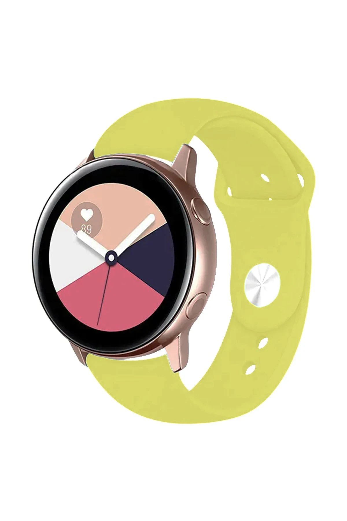 Watch 20mm Klasik Kordon - Sarı-(5796)