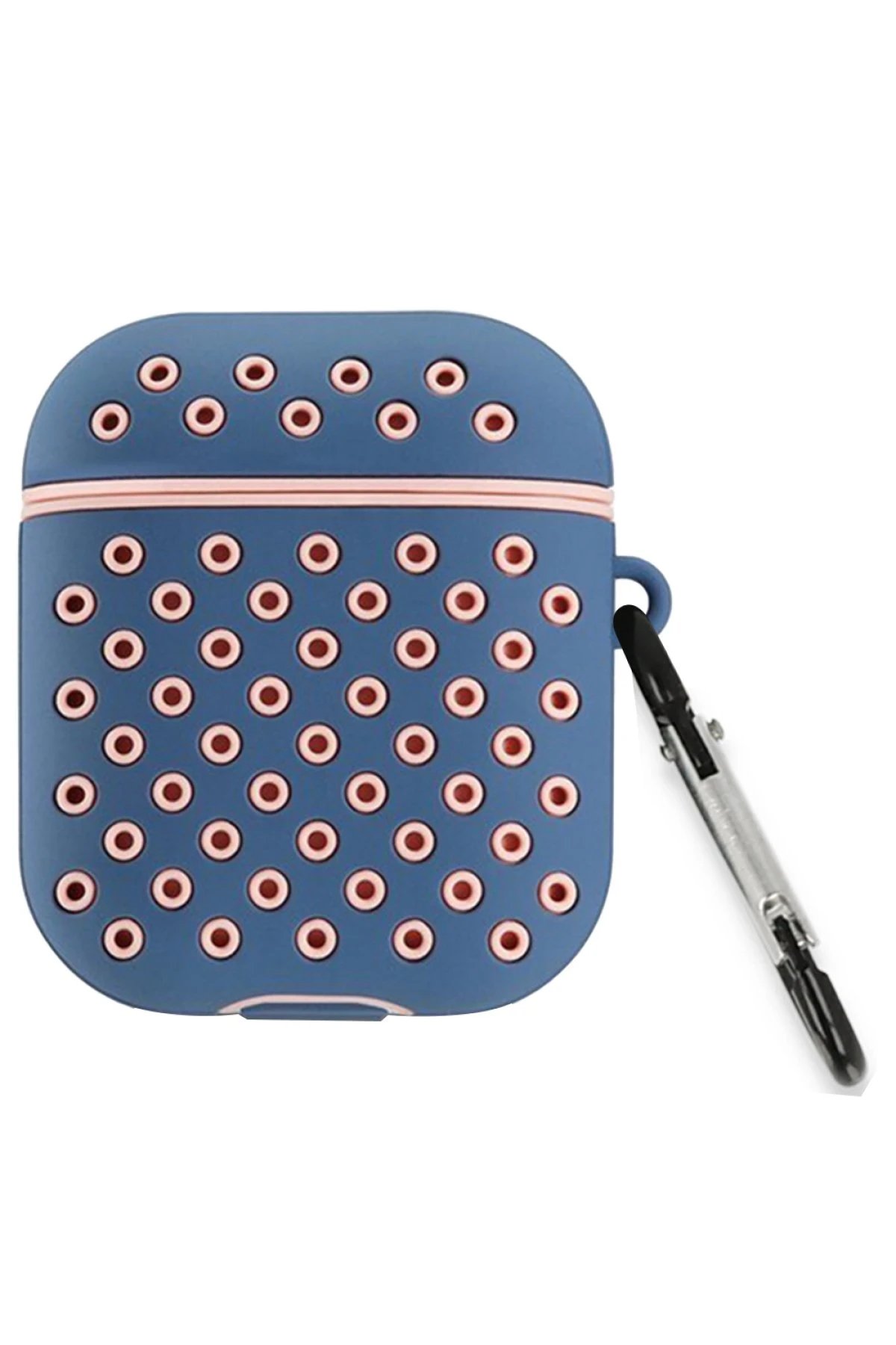 Airpods 2 (2.nesil) Spor Delikli Kılıf - Mavi-Pembe-(5796)