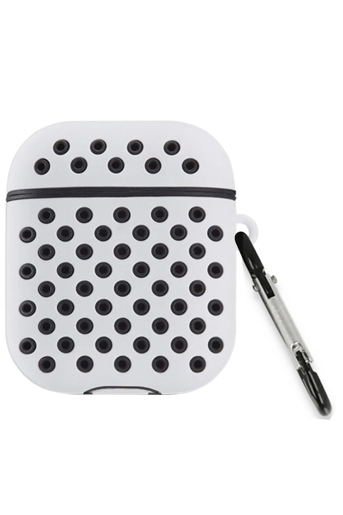 Airpods 3 (3.nesil) Spor Delikli Kılıf - Gri-Siyah-(5796)