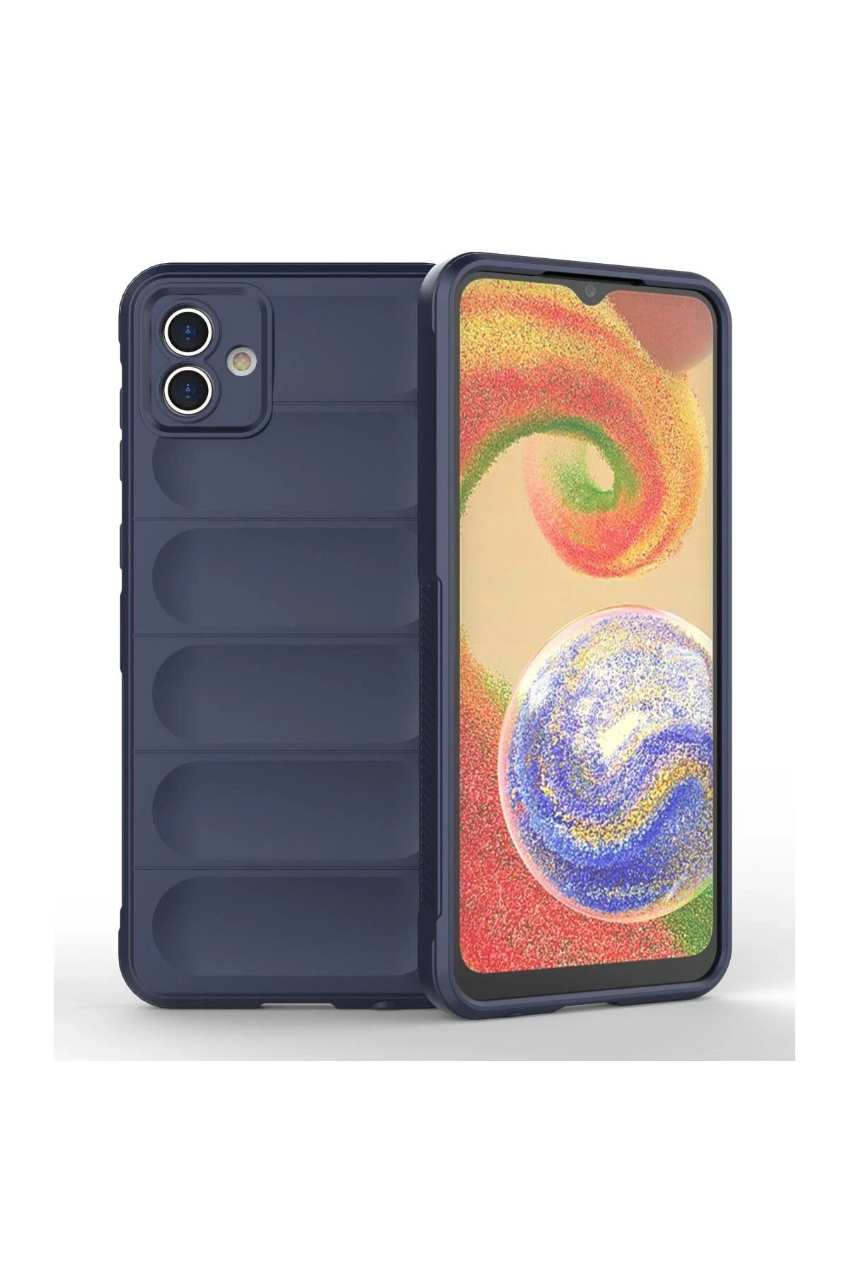 Samsung Galaxy A04E Kılıf Optimum Silikon - Lacivert-(5796)