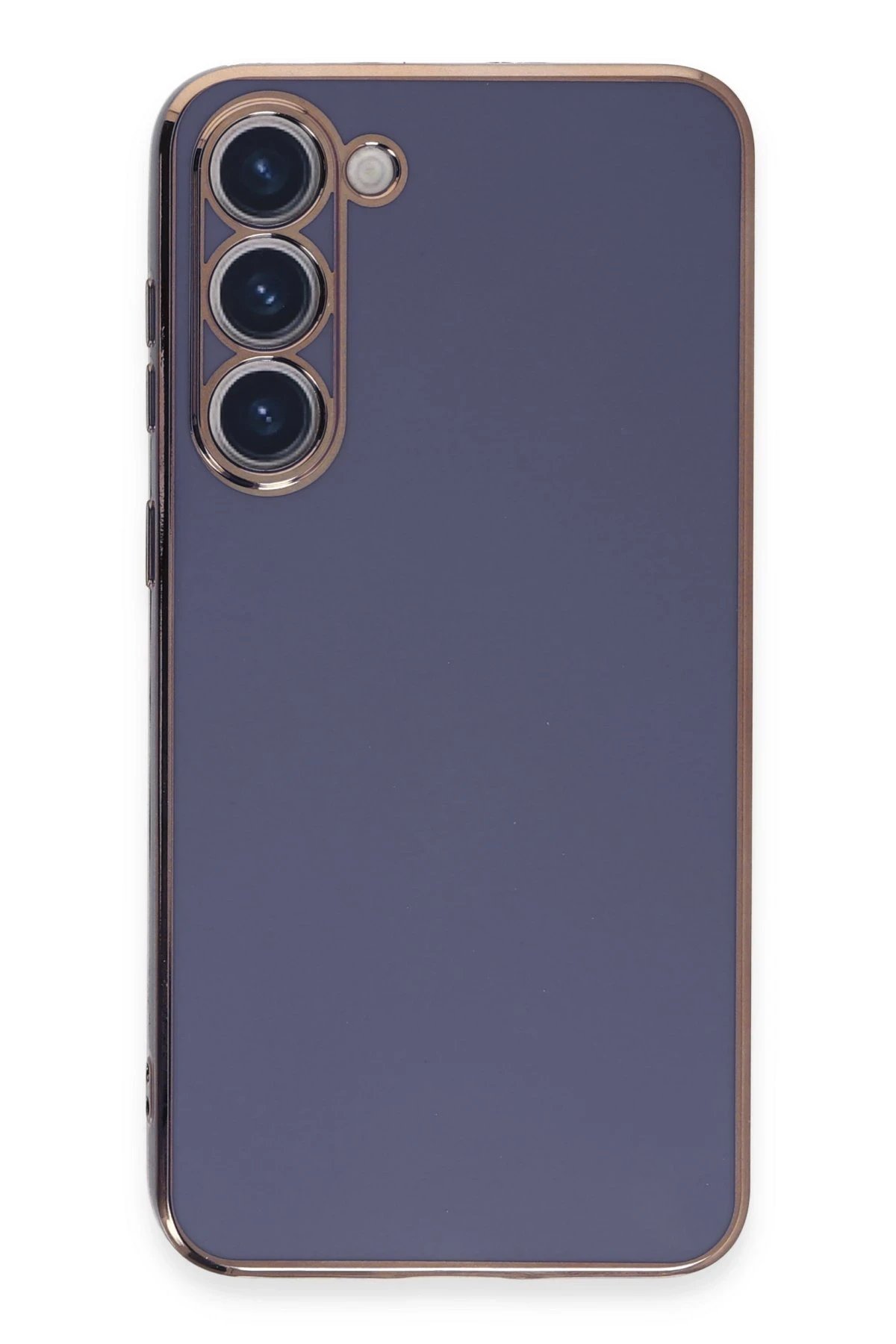 Samsung Galaxy S23 Kılıf Volet Silikon - Mavi-(5796)