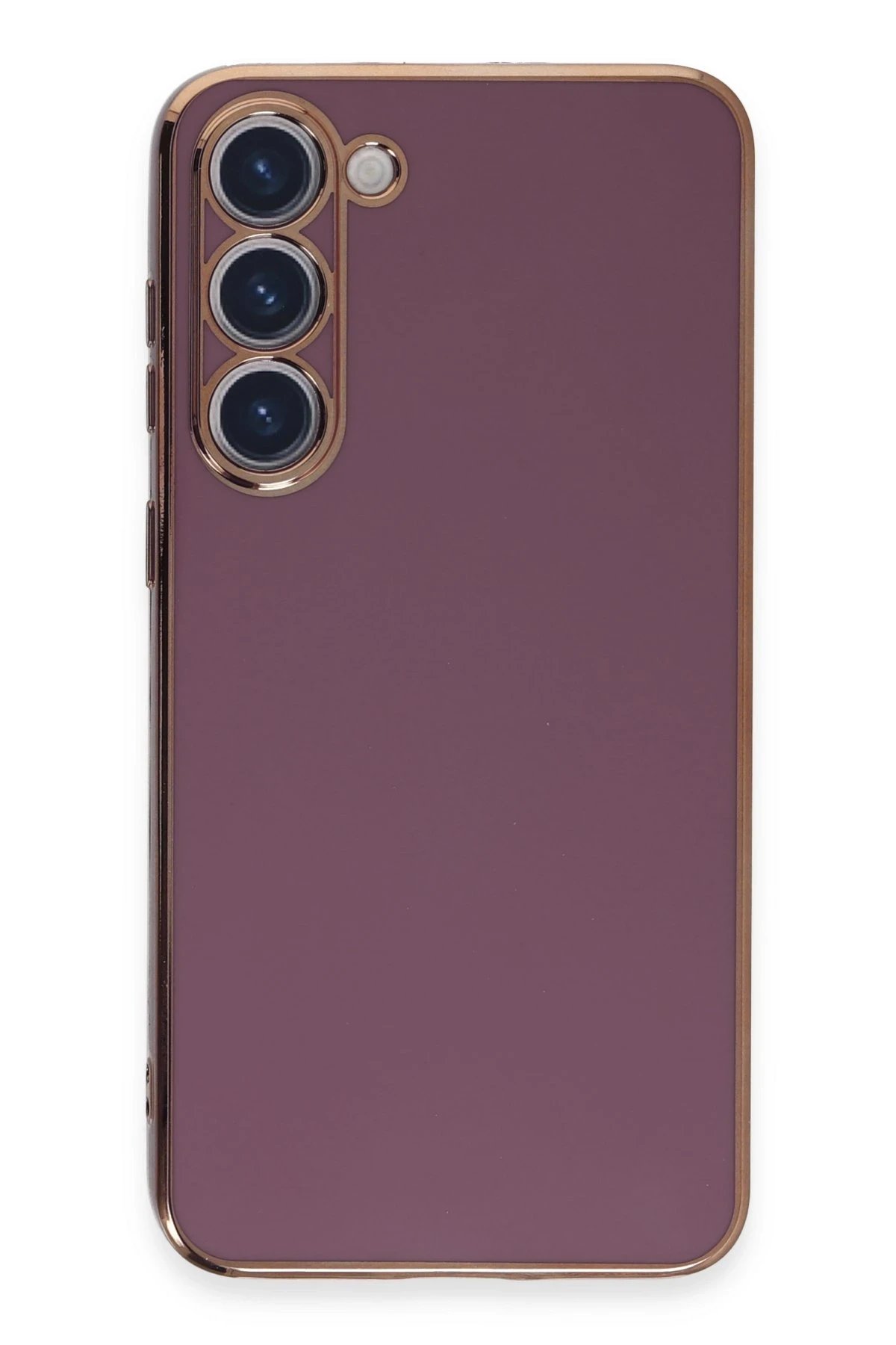 Samsung Galaxy S23 Kılıf Volet Silikon - Mor-(5796)