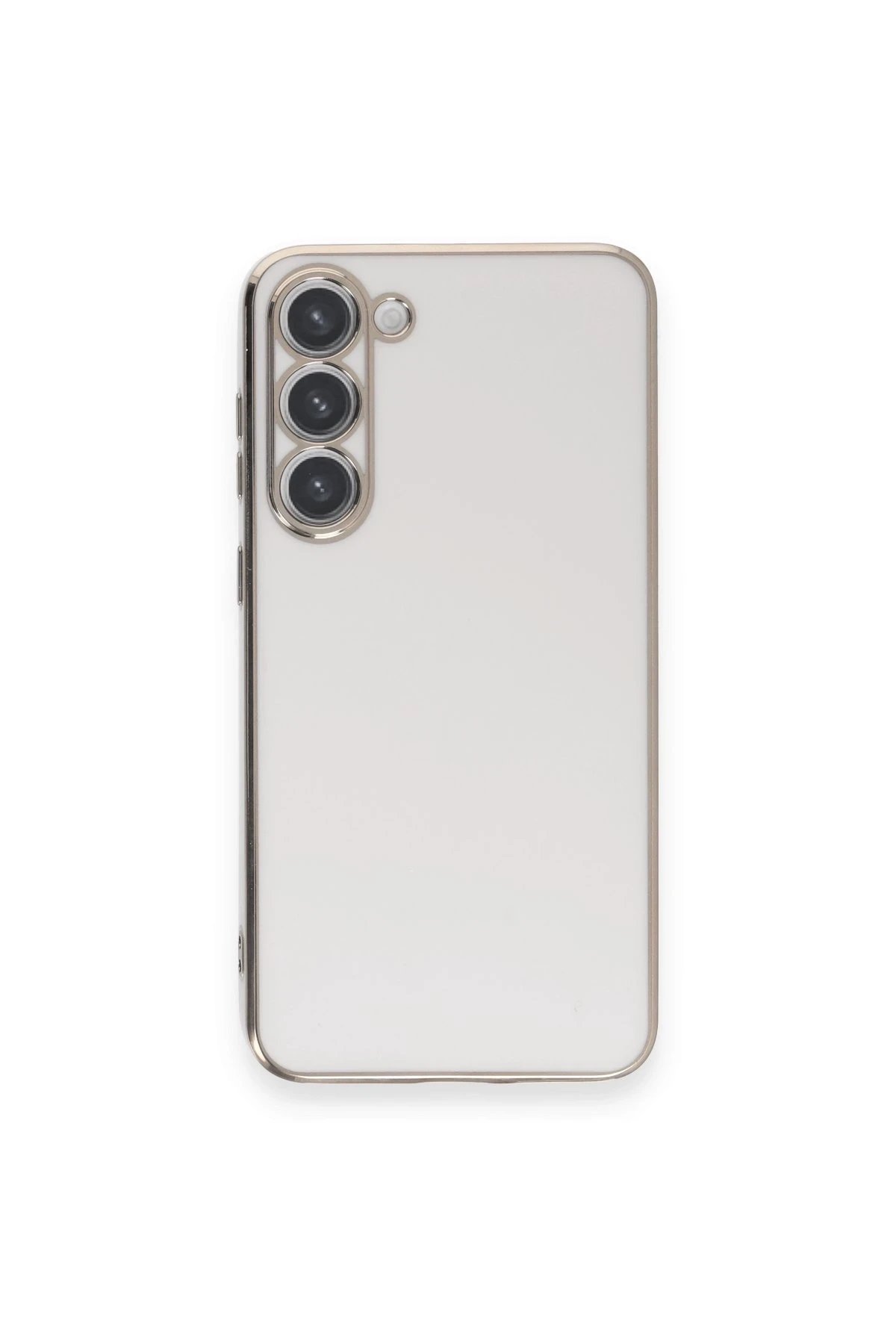 Samsung Galaxy S23 Plus Kılıf Volet Silikon - Beyaz-(5796)