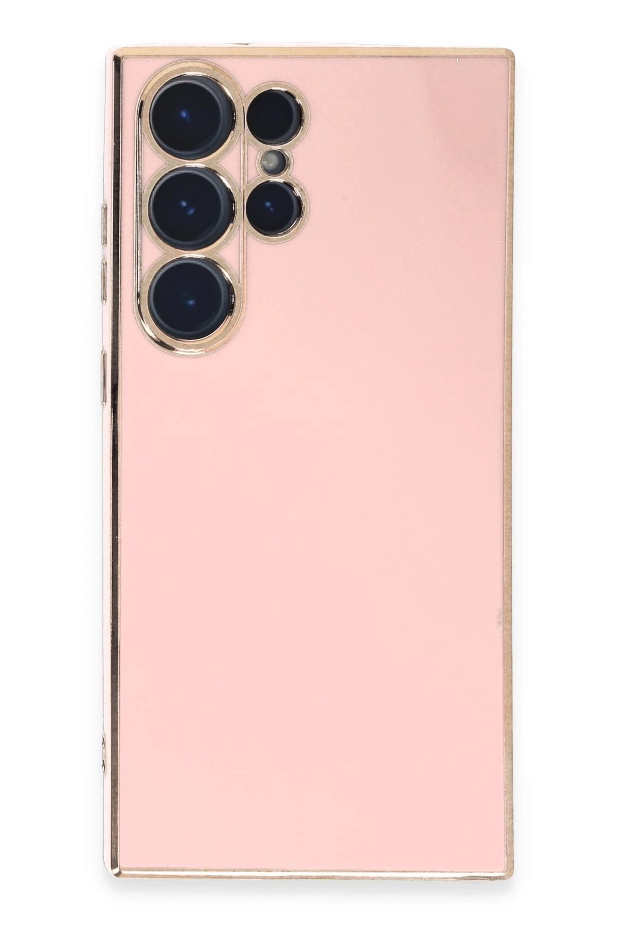 Samsung Galaxy S23 Ultra Kılıf Volet Silikon - Pembe-(5796)