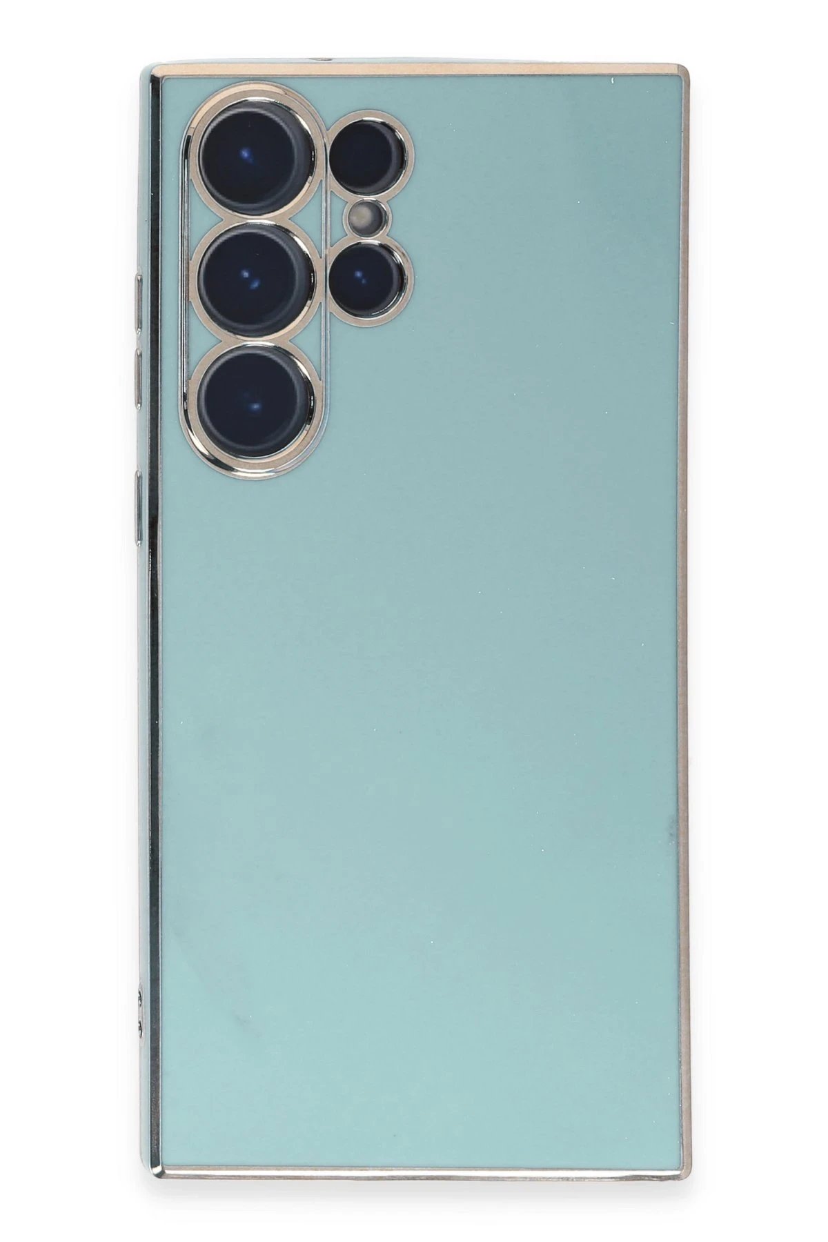 Samsung Galaxy S23 Ultra Kılıf Volet Silikon - Açık Yeşil-(5796)