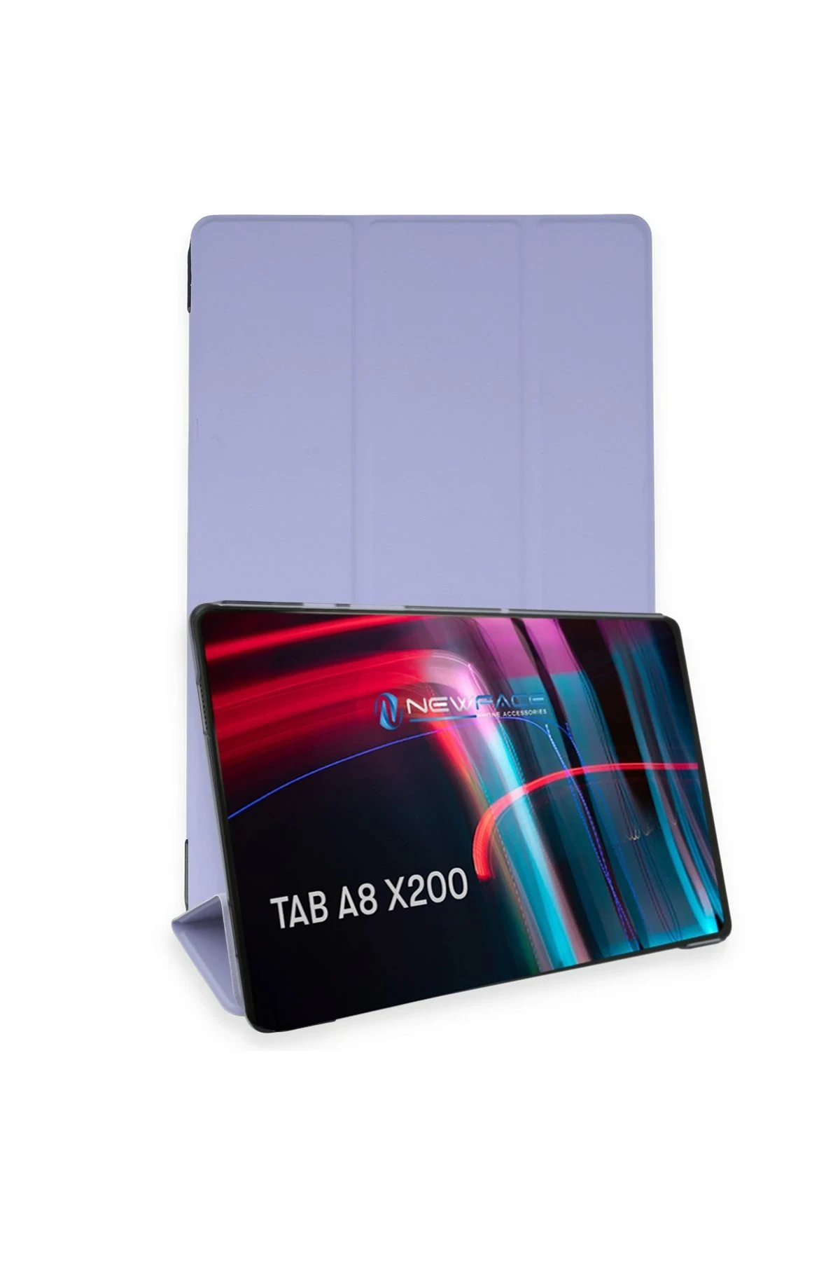 Samsung Galaxy X200 Tab A8 10.5 Kılıf Tablet Smart Kılıf - Lila-(5796)