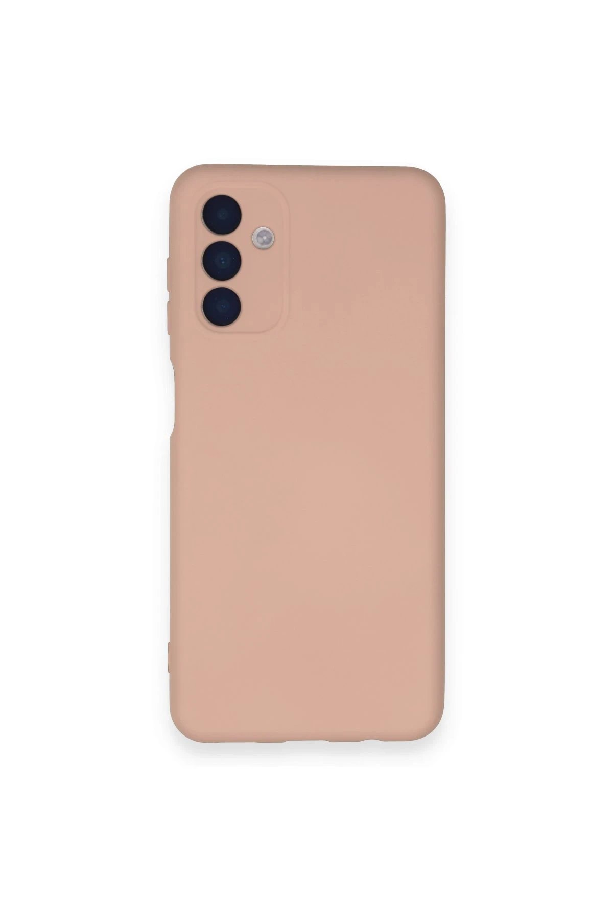 Samsung Galaxy A14 4G Kılıf Nano içi Kadife Silikon - Pudra-(5796)