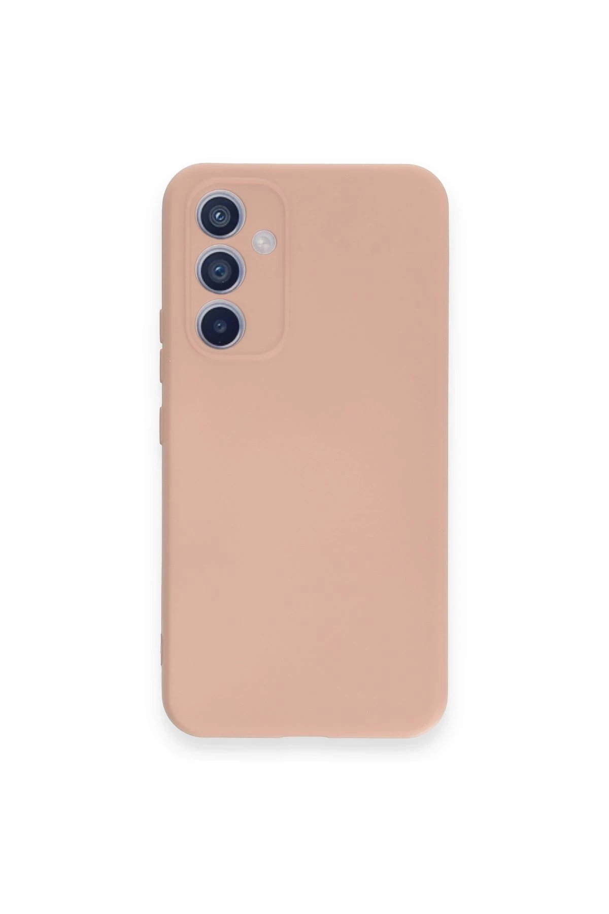 Samsung Galaxy A34 5G Kılıf Nano içi Kadife Silikon - Pudra-(5796)