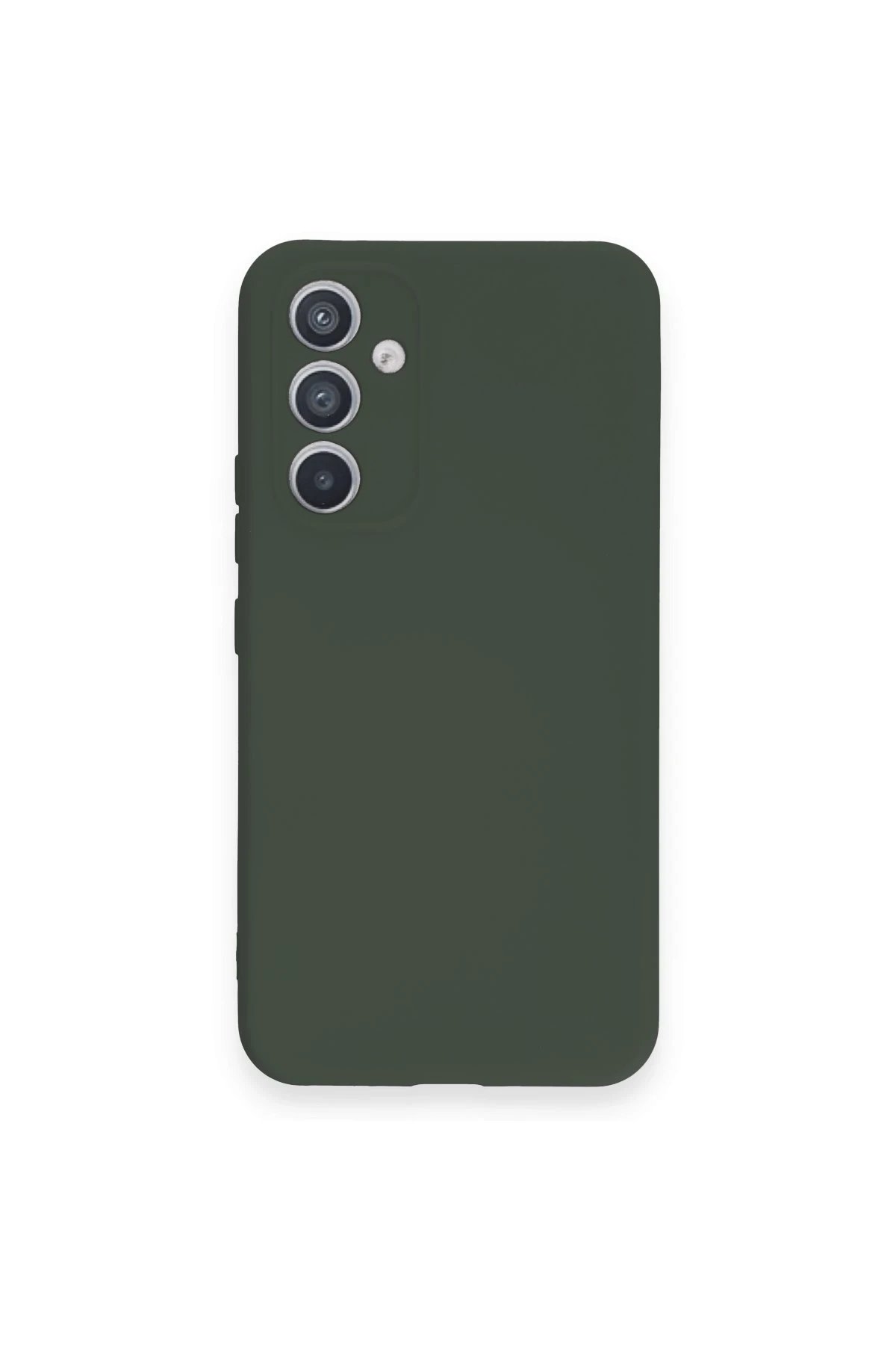 Samsung Galaxy A54 5G Kılıf Nano içi Kadife Silikon - Koyu Yeşil-(5796)