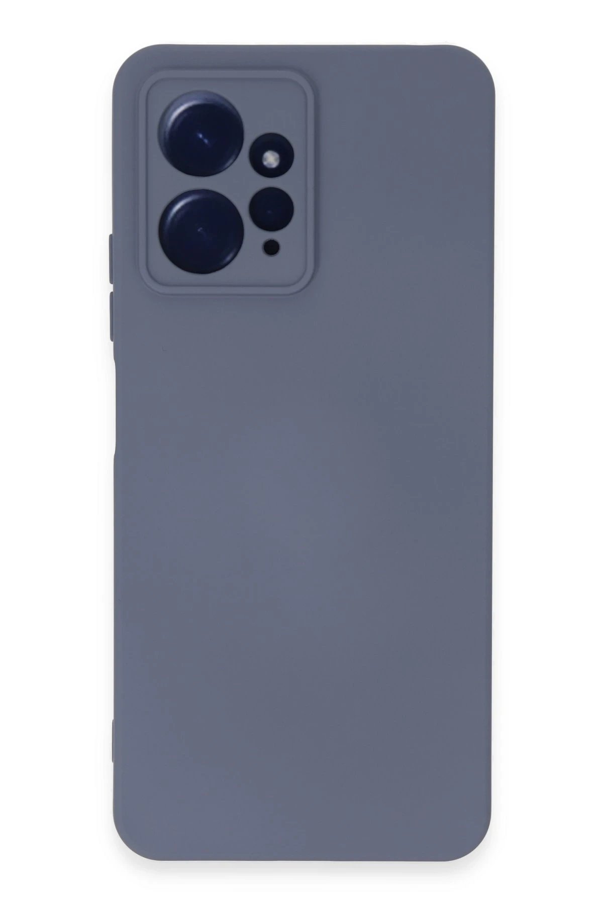 Xiaomi Redmi Note 12 4G Kılıf Nano içi Kadife Silikon - Gri-(5796)