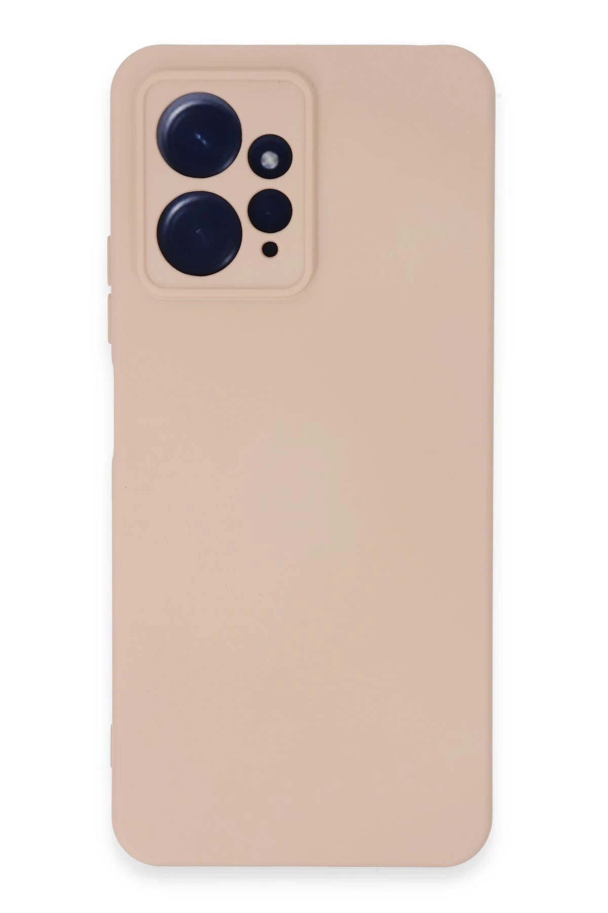 Xiaomi Redmi Note 12 4G Kılıf Nano içi Kadife Silikon - Pudra-(5796)