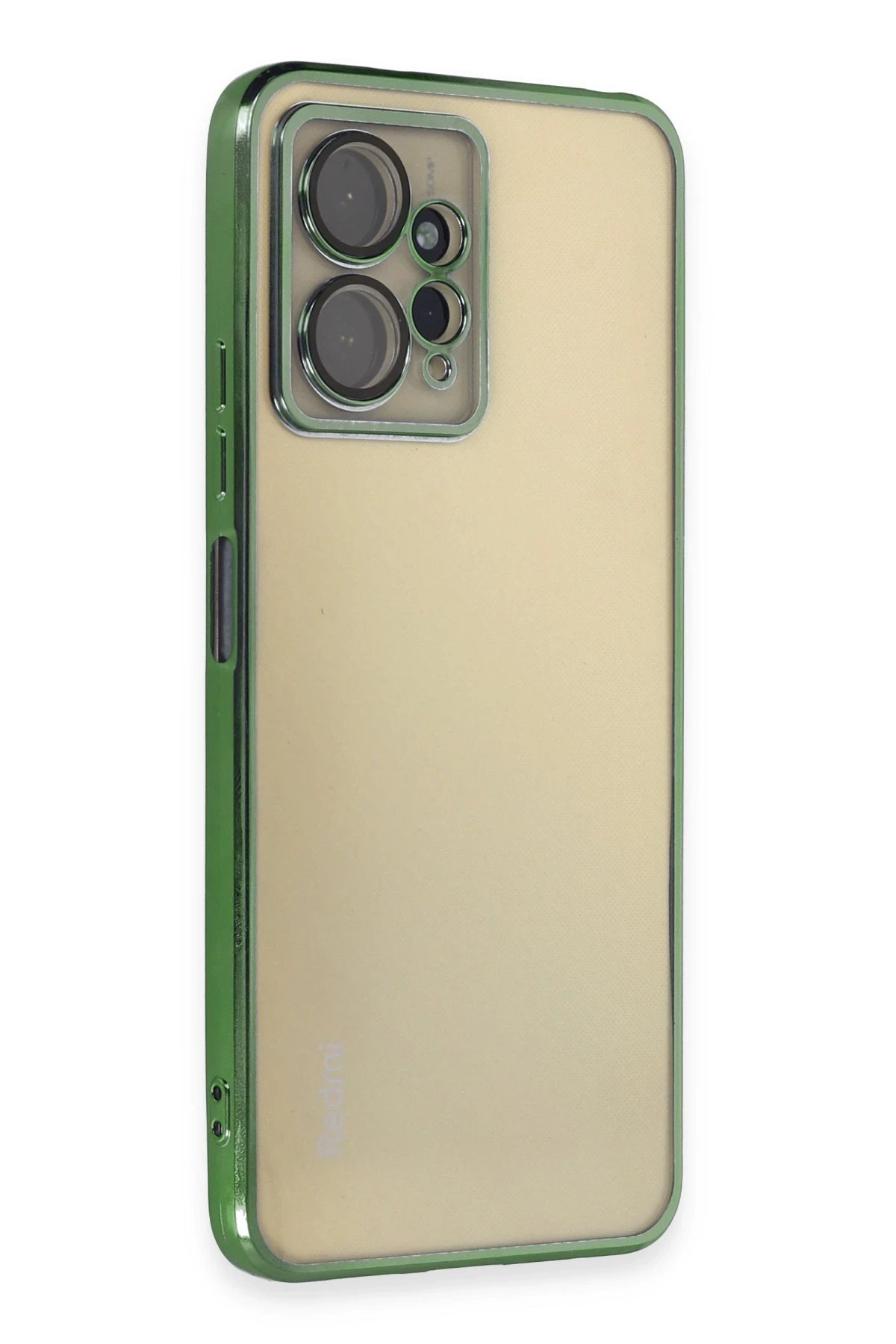 Xiaomi Redmi Note 12 4G Kılıf Lensli Silikon - Yeşil-(5796)
