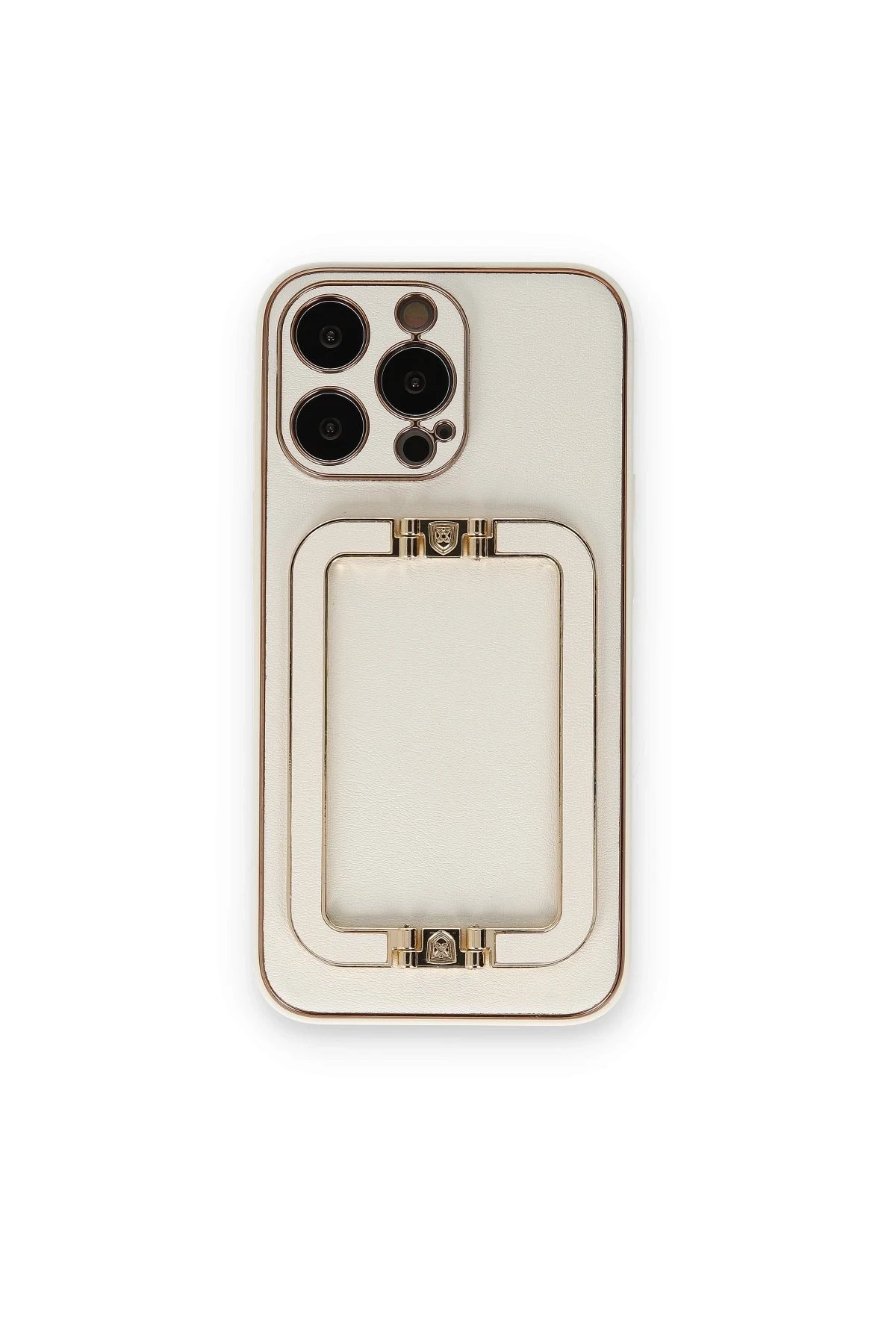 iPhone 14 Pro Max Kılıf Coco Elit Kapak - Beyaz-(5796)