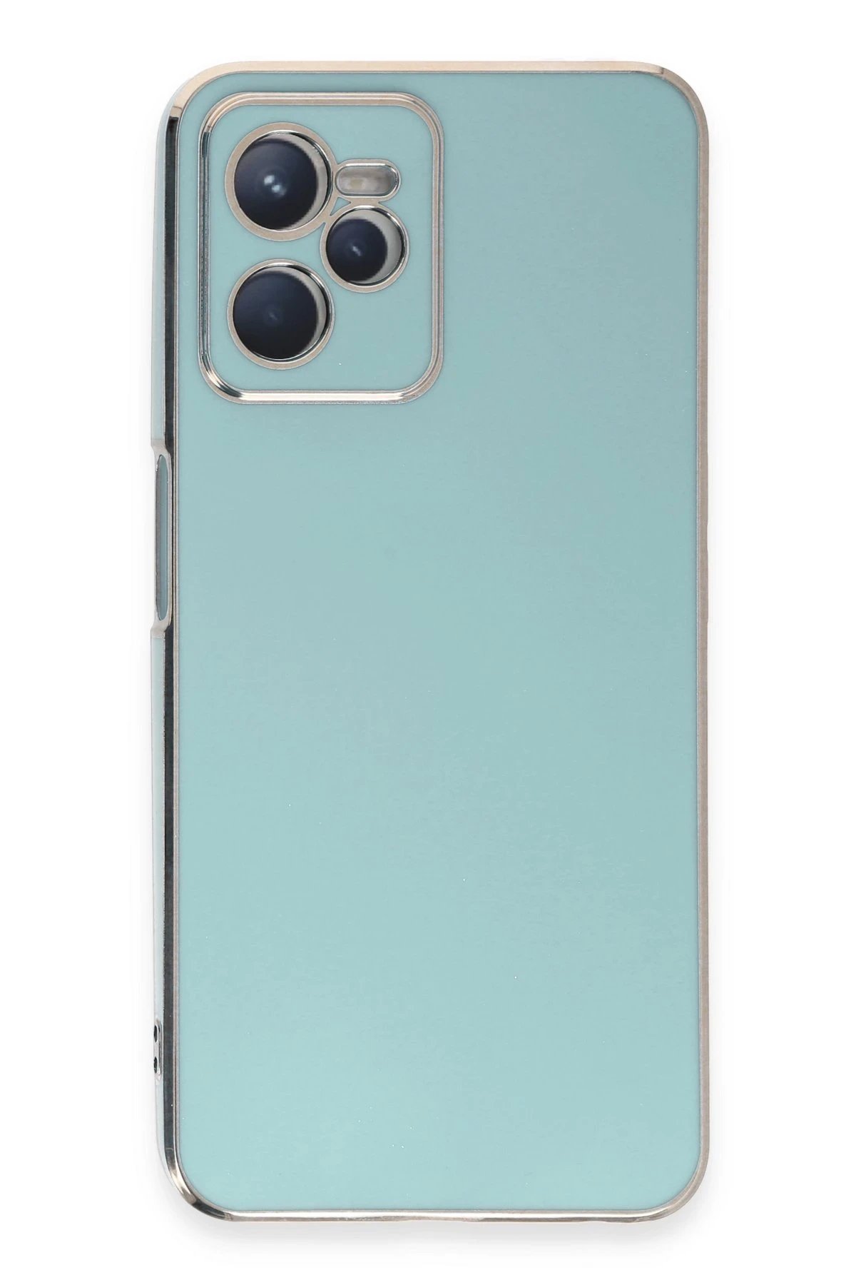 Realme C35 Kılıf Volet Silikon - Açık Yeşil-(5796)