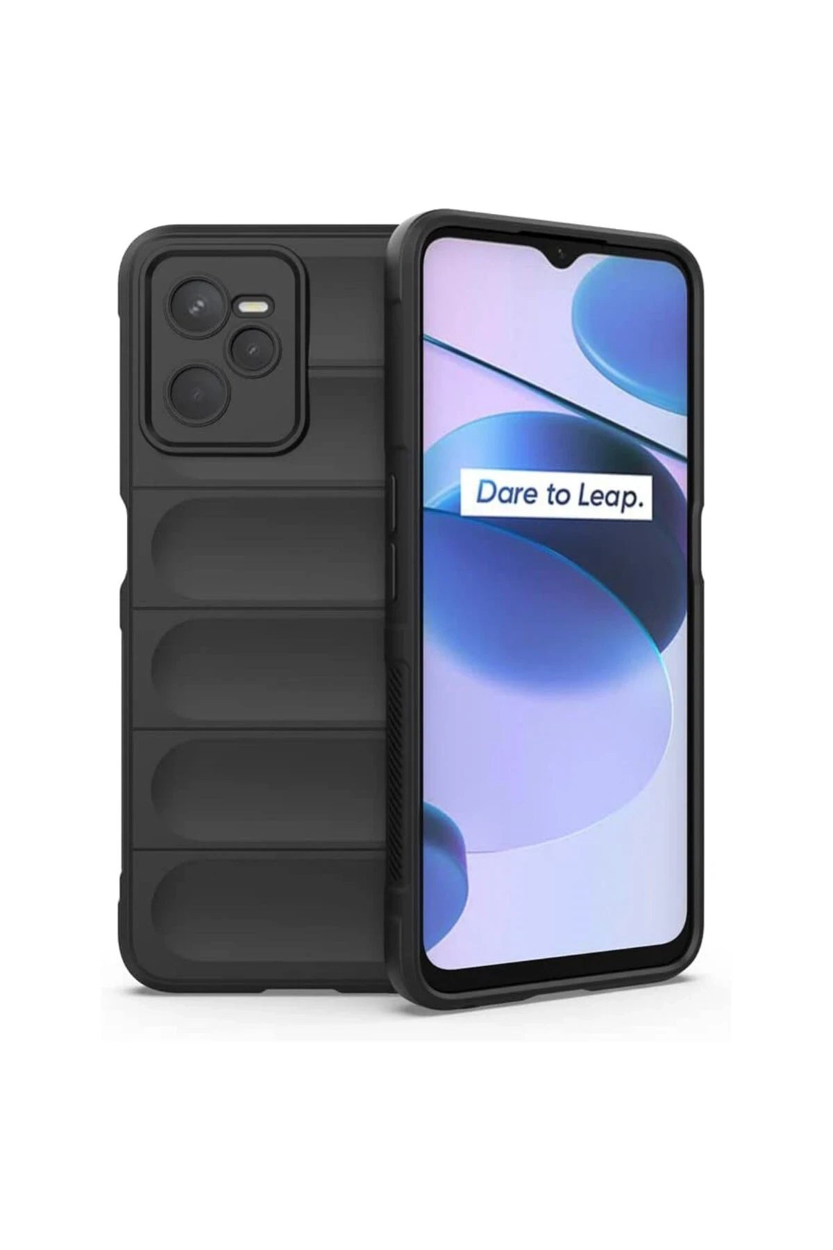 Realme C35 Kılıf Optimum Silikon - Siyah-(5796)