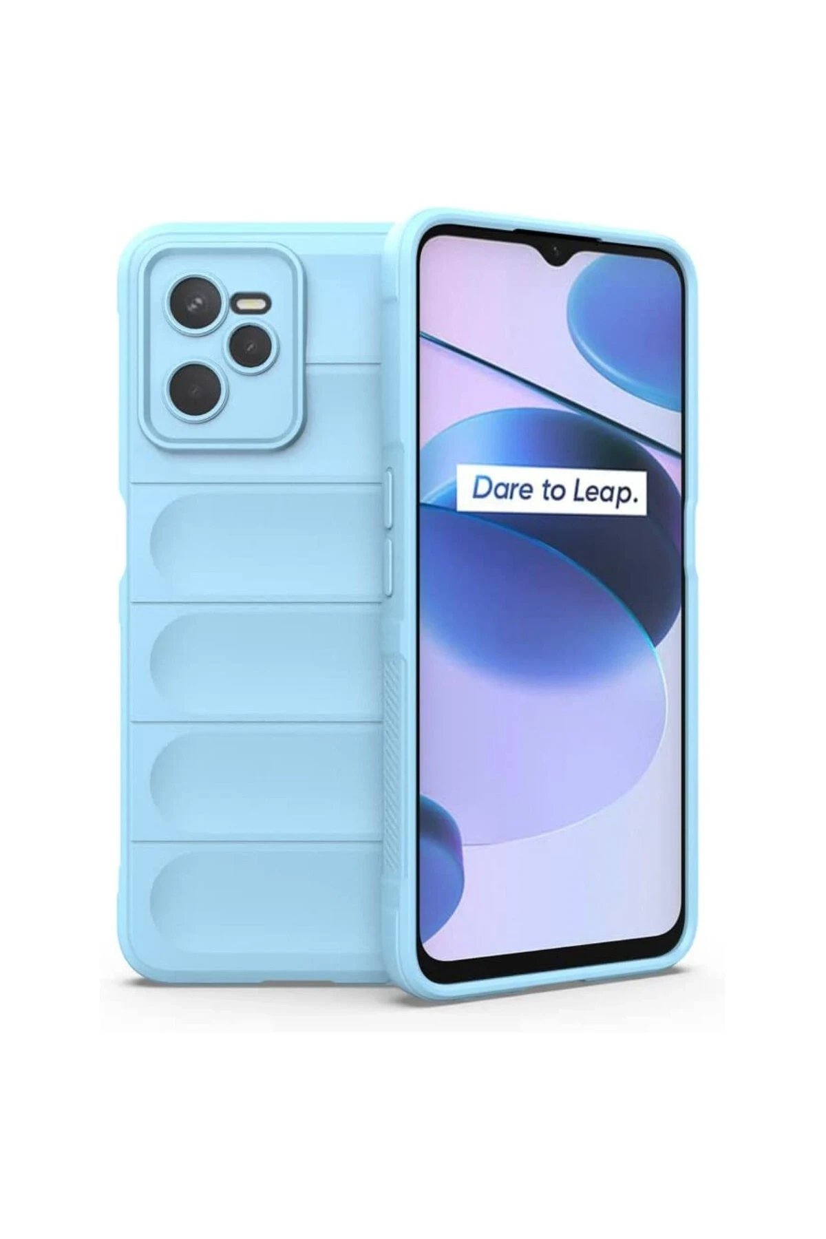 Realme C35 Kılıf Optimum Silikon - Sky Blue-(5796)