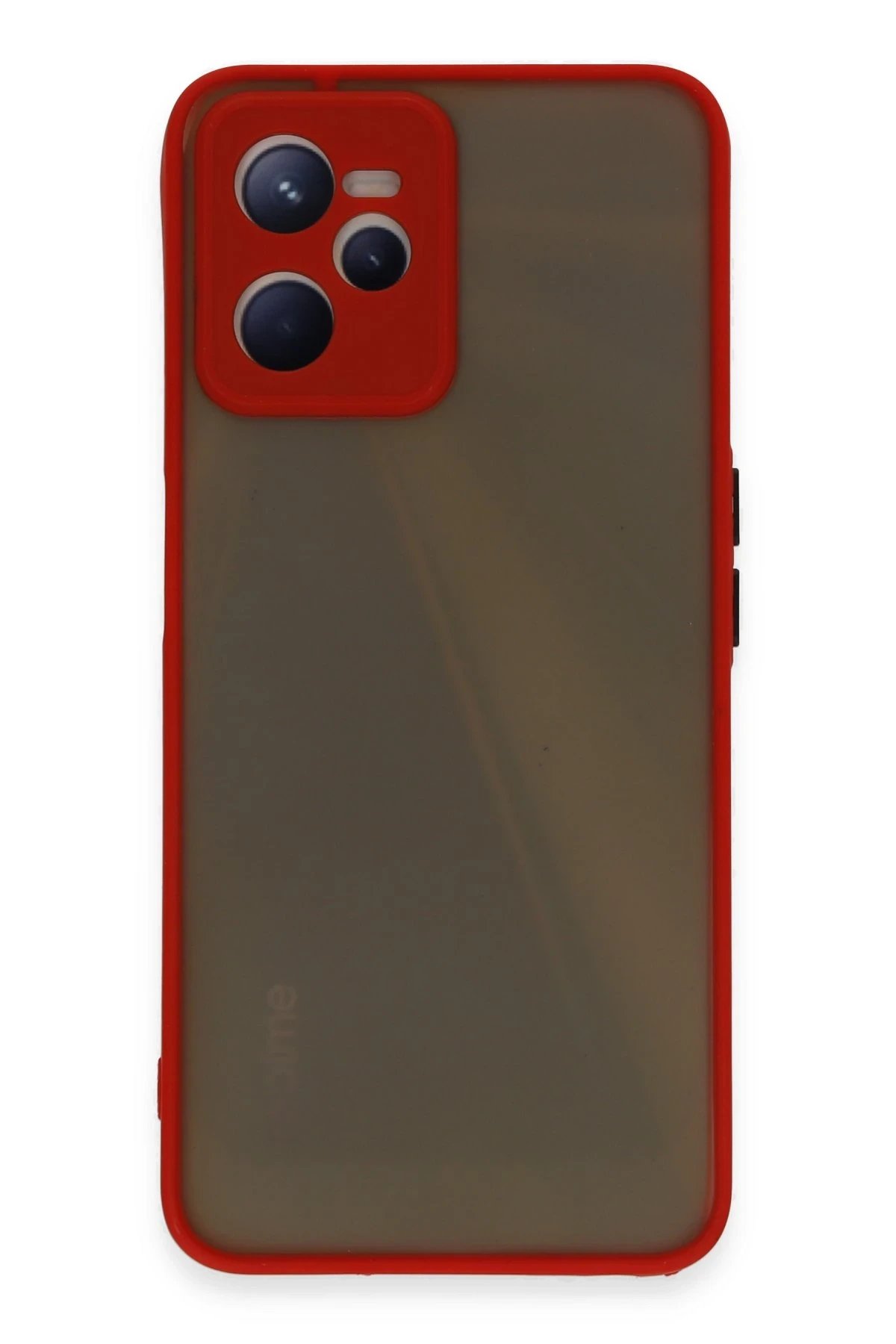 Realme C35 Kılıf Montreal Silikon Kapak - Kırmızı-(5796)