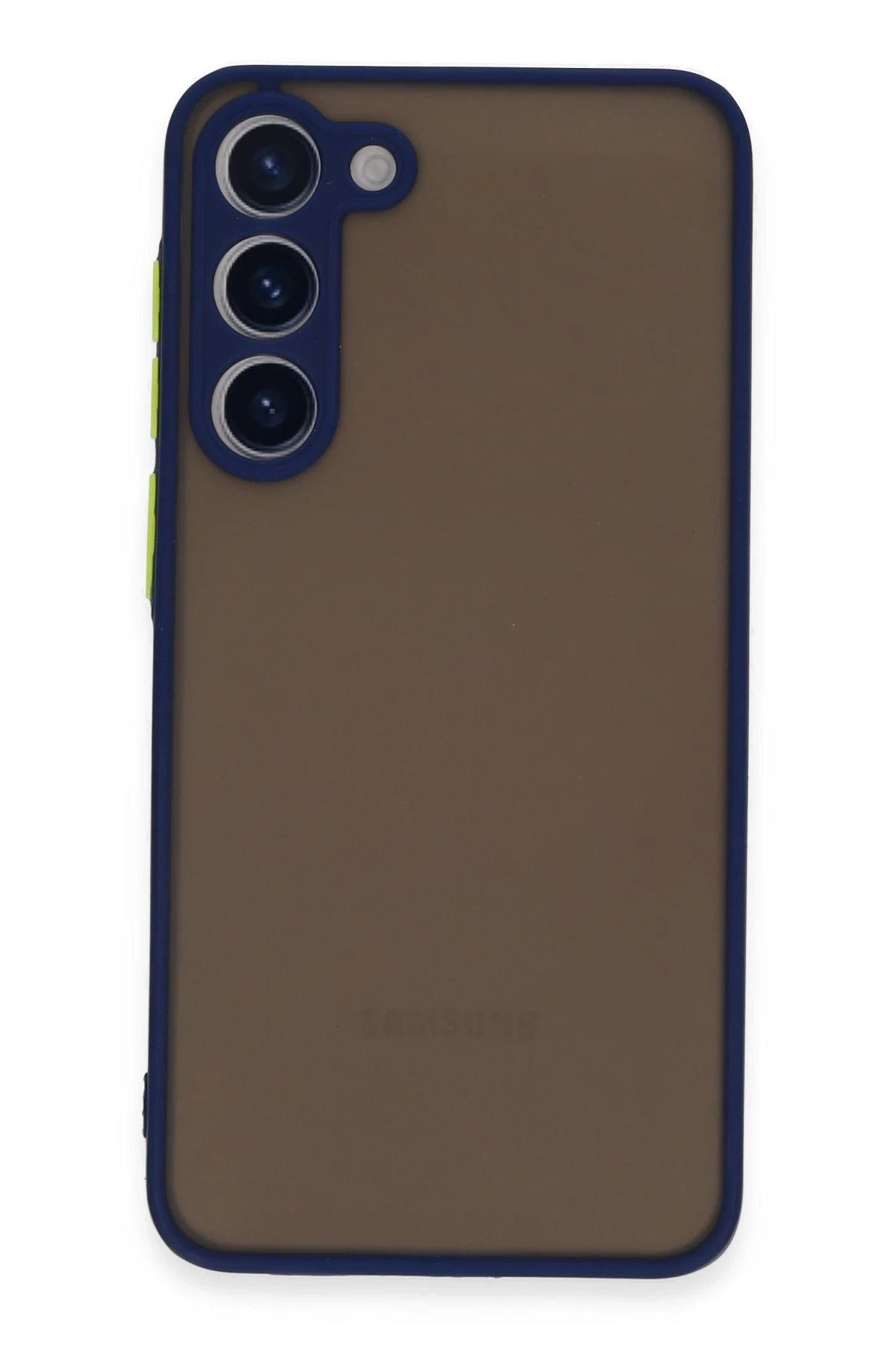 Samsung Galaxy S23 Plus Kılıf Montreal Silikon Kapak - Lacivert-(5796)