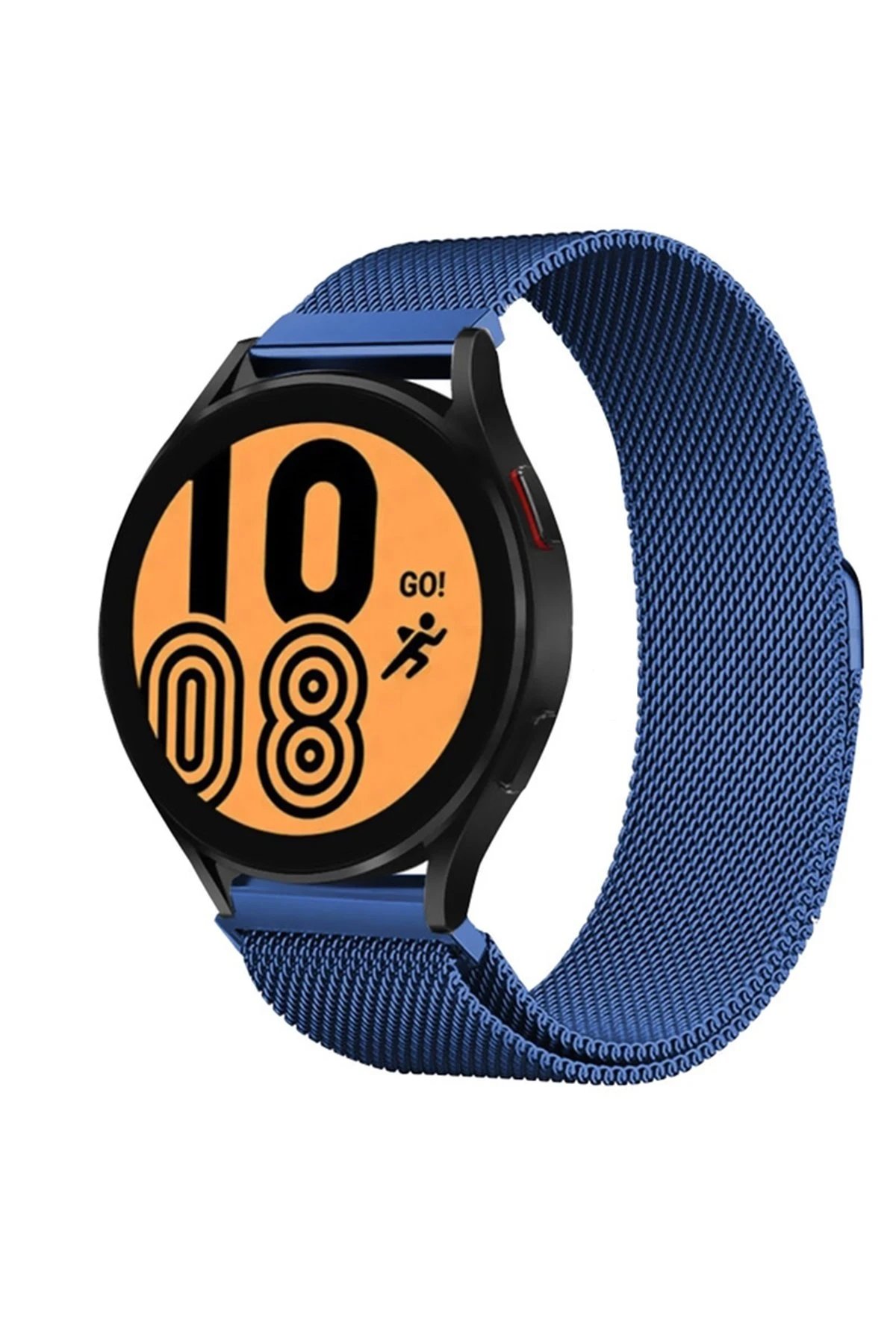 Samsung Galaxy Watch 4 Metal Mıknatıslı Kordon - Mavi-(5796)