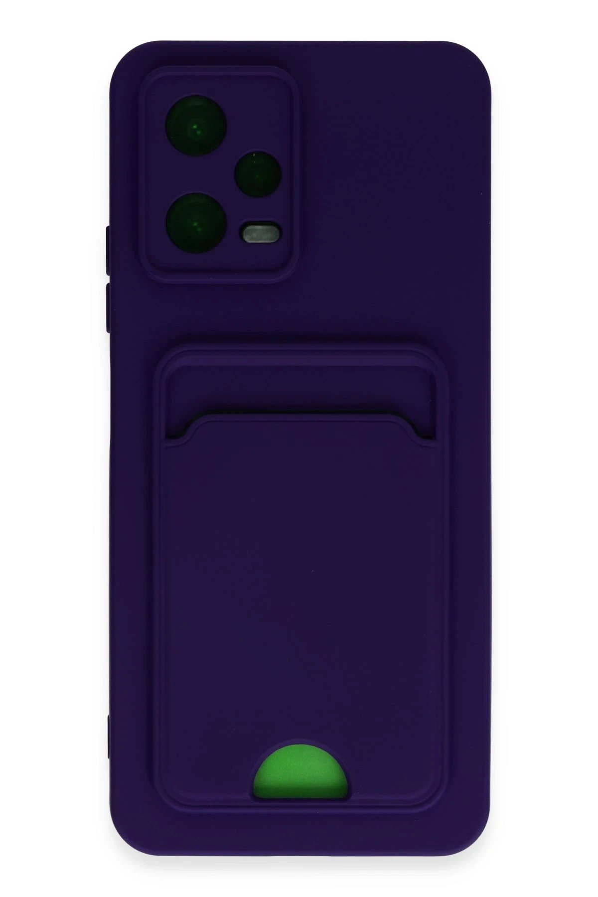 Xiaomi Poco X5 5G Kılıf Kelvin Kartvizitli Silikon - Derin Mor-(5796)