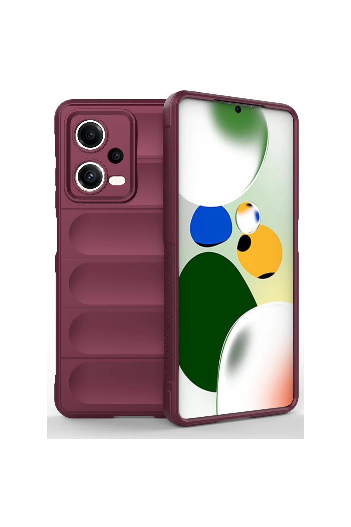 Xiaomi Poco X5 5G Kılıf Optimum Silikon - Bordo-(5796)