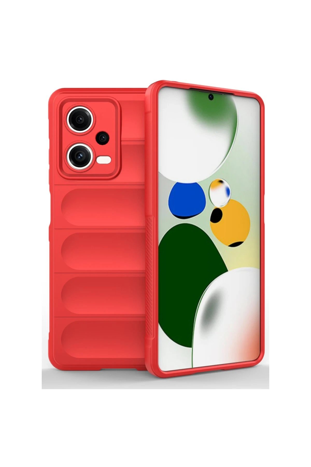 Xiaomi Poco X5 5G Kılıf Optimum Silikon - Kırmızı-(5796)