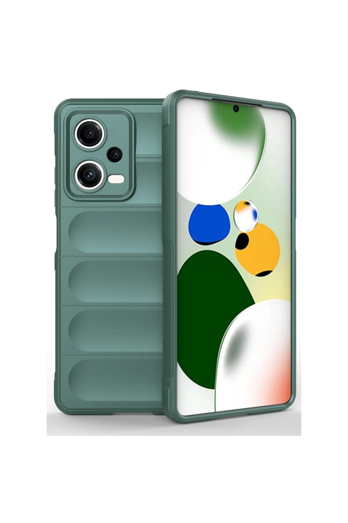 Xiaomi Poco X5 5G Kılıf Optimum Silikon - Koyu Yeşil-(5796)