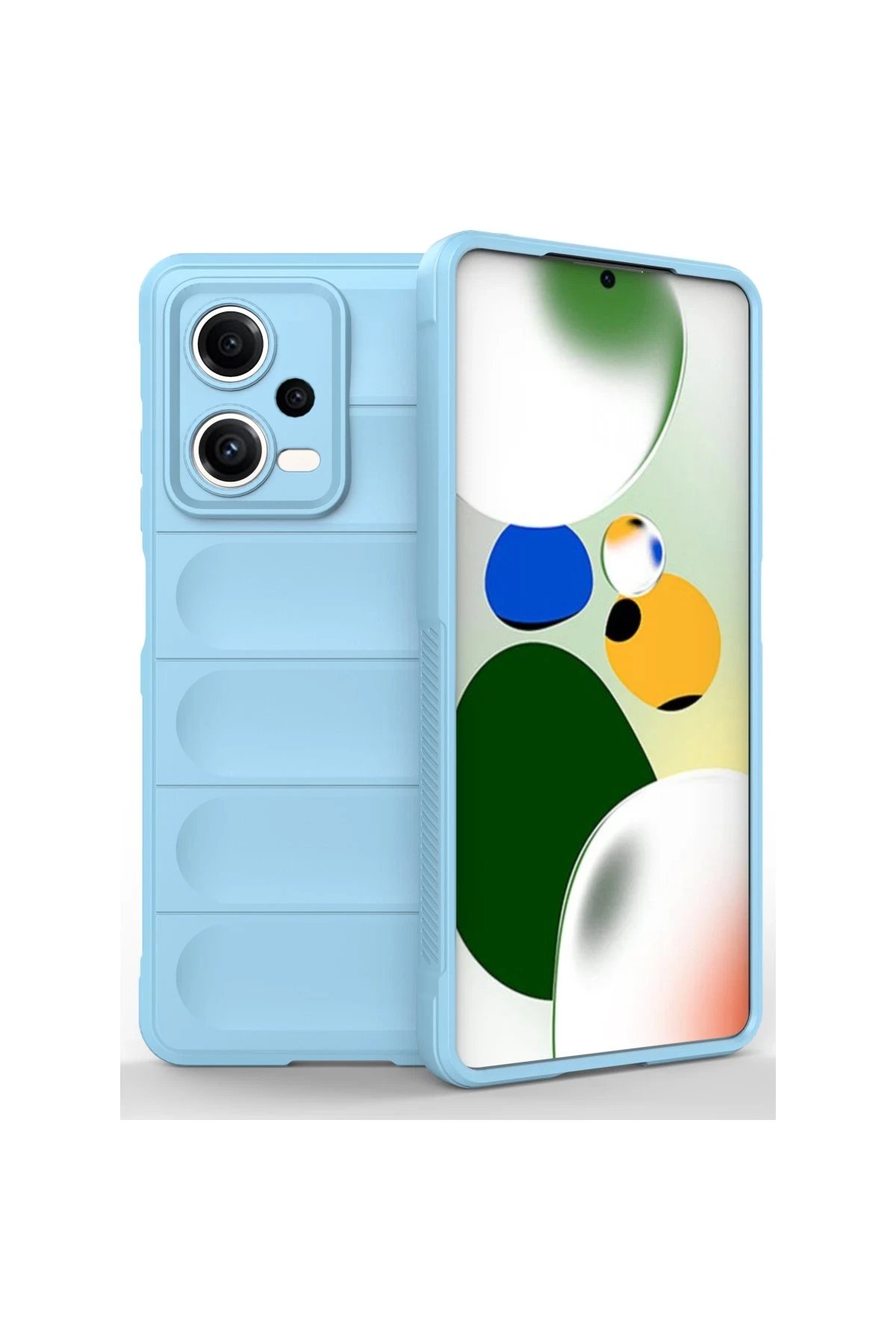 Xiaomi Poco X5 5G Kılıf Optimum Silikon - Sky Blue-(5796)