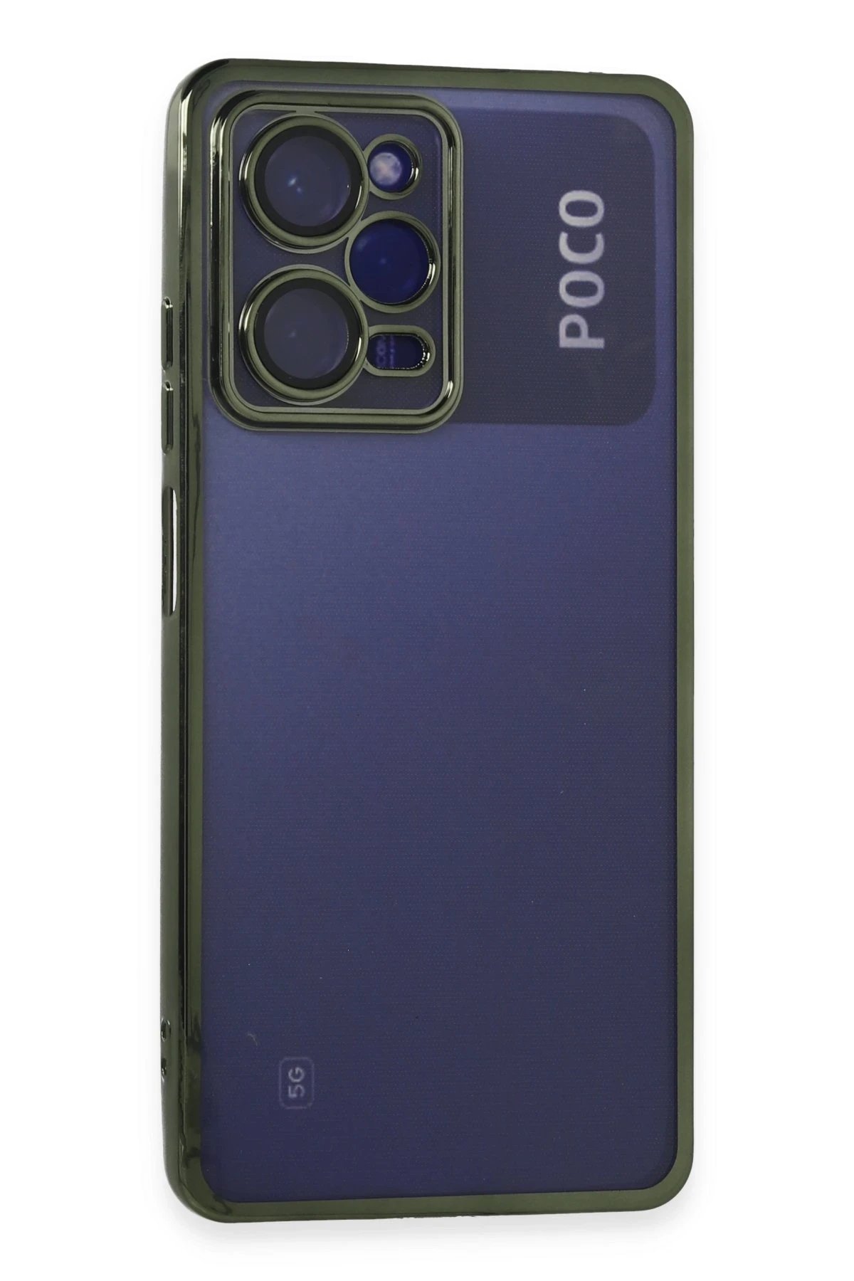Xiaomi Poco X5 Pro 5G Kılıf Lensli Silikon - Yeşil-(5796)