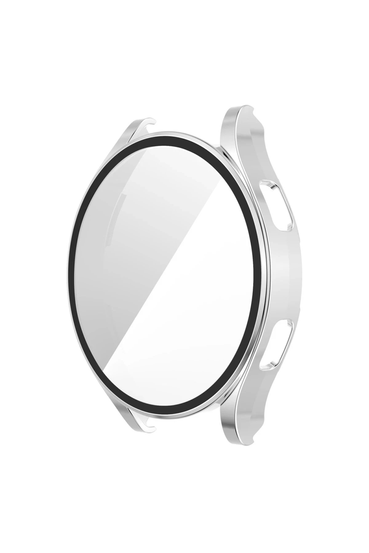 Watch 5 44mm Wall Camlı Kasa Ekran Koruyucu - Gümüş-(5796)