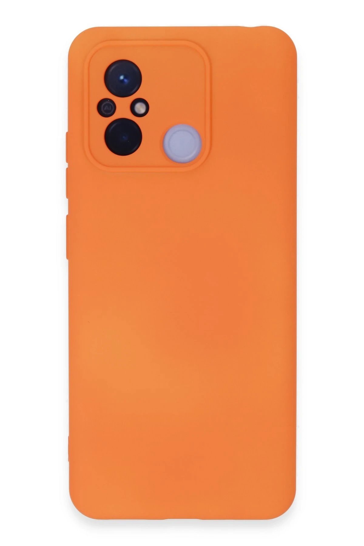 Xiaomi Redmi 12C Kılıf Nano içi Kadife Silikon - Turuncu-(5796)