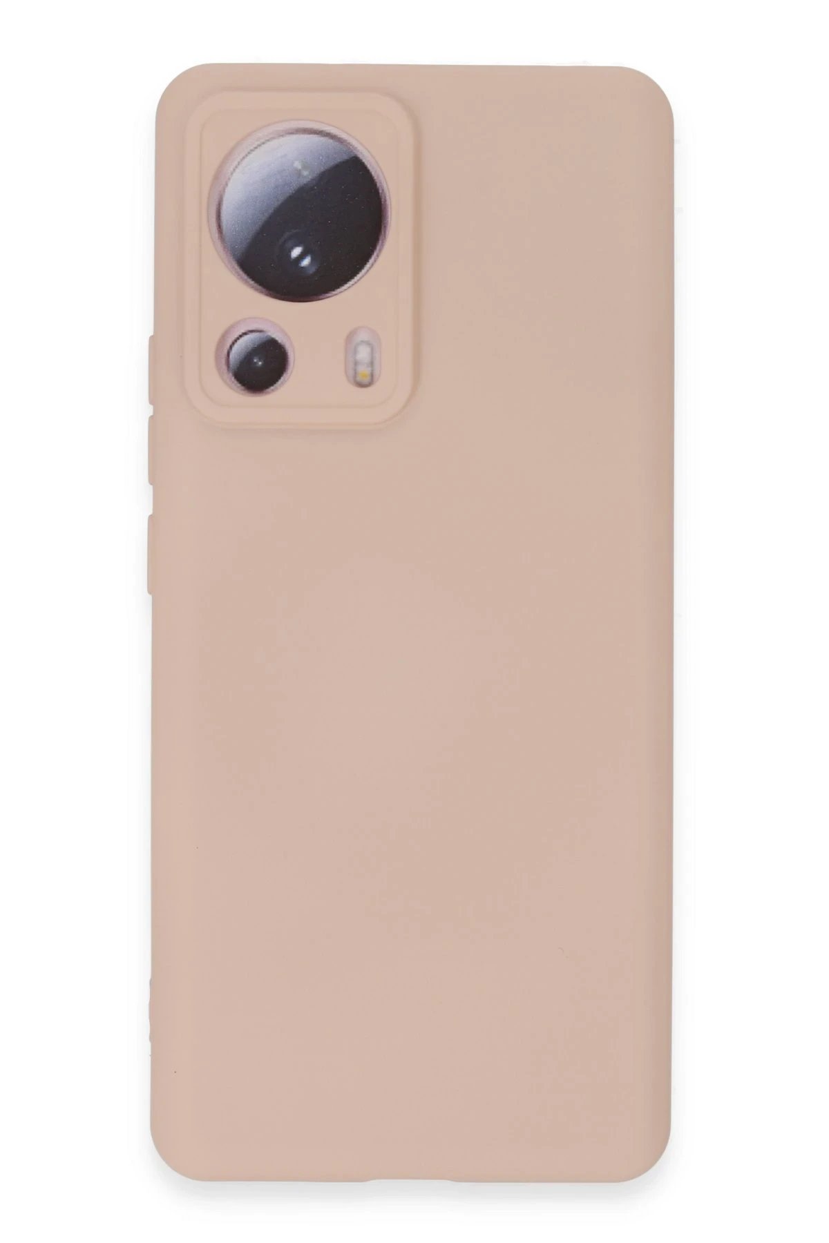 Xiaomi Mi 13 Lite Kılıf Nano içi Kadife Silikon - Pudra-(5796)