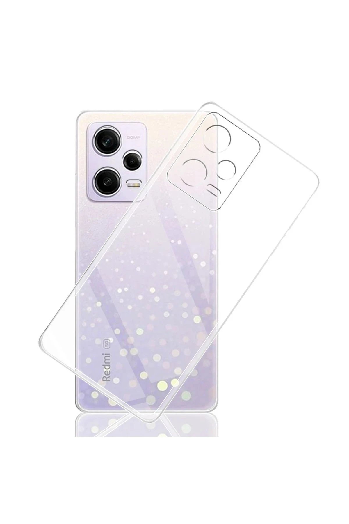 Xiaomi Redmi Note 12 Pro 5G Kılıf Lüx Şeffaf Silikon-(5796)